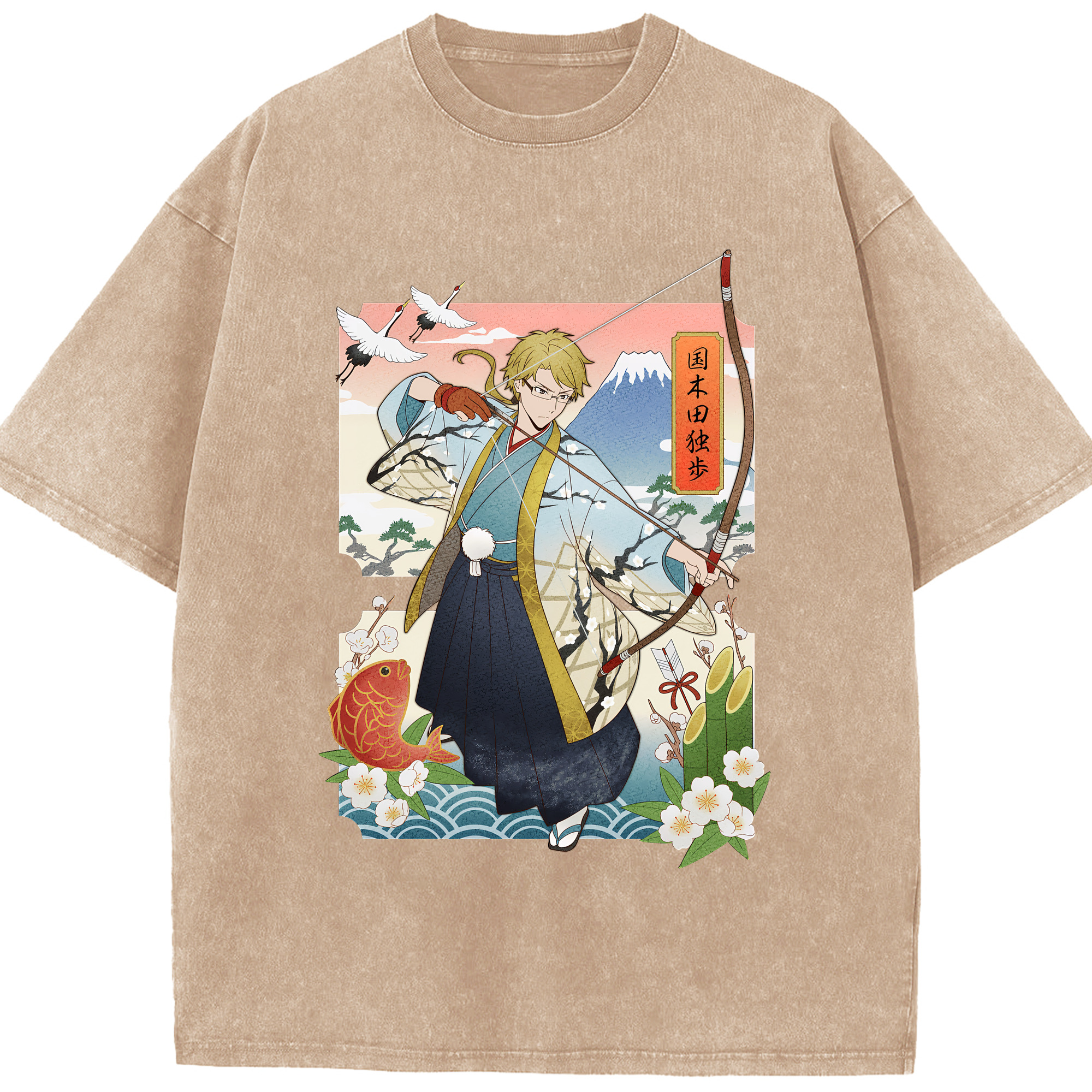 （画像用） 文豪ストレイドッグス Bungo Stray Dogs 綿100% ヴィンテージ風 半袖Tシャツ（フロントプリント）