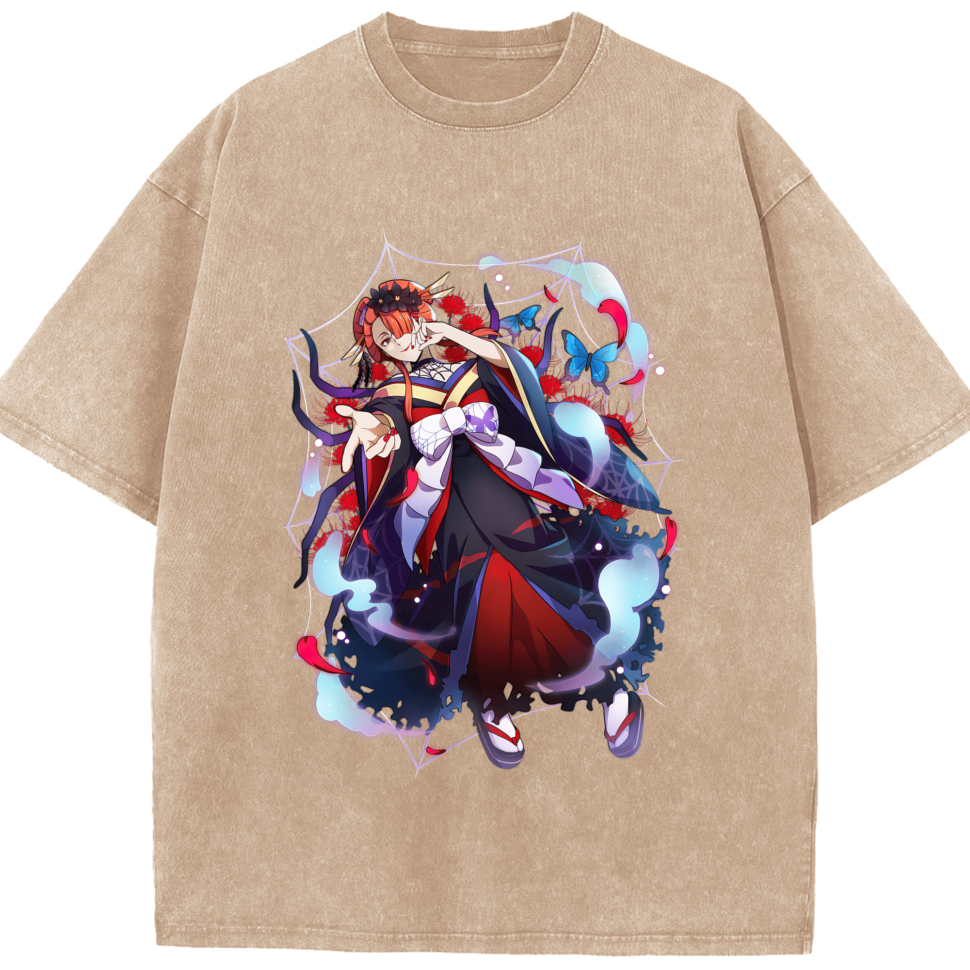 （画像用） 文豪ストレイドッグス Bungo Stray Dogs 綿100% ヴィンテージ風 半袖Tシャツ（フロントプリント）