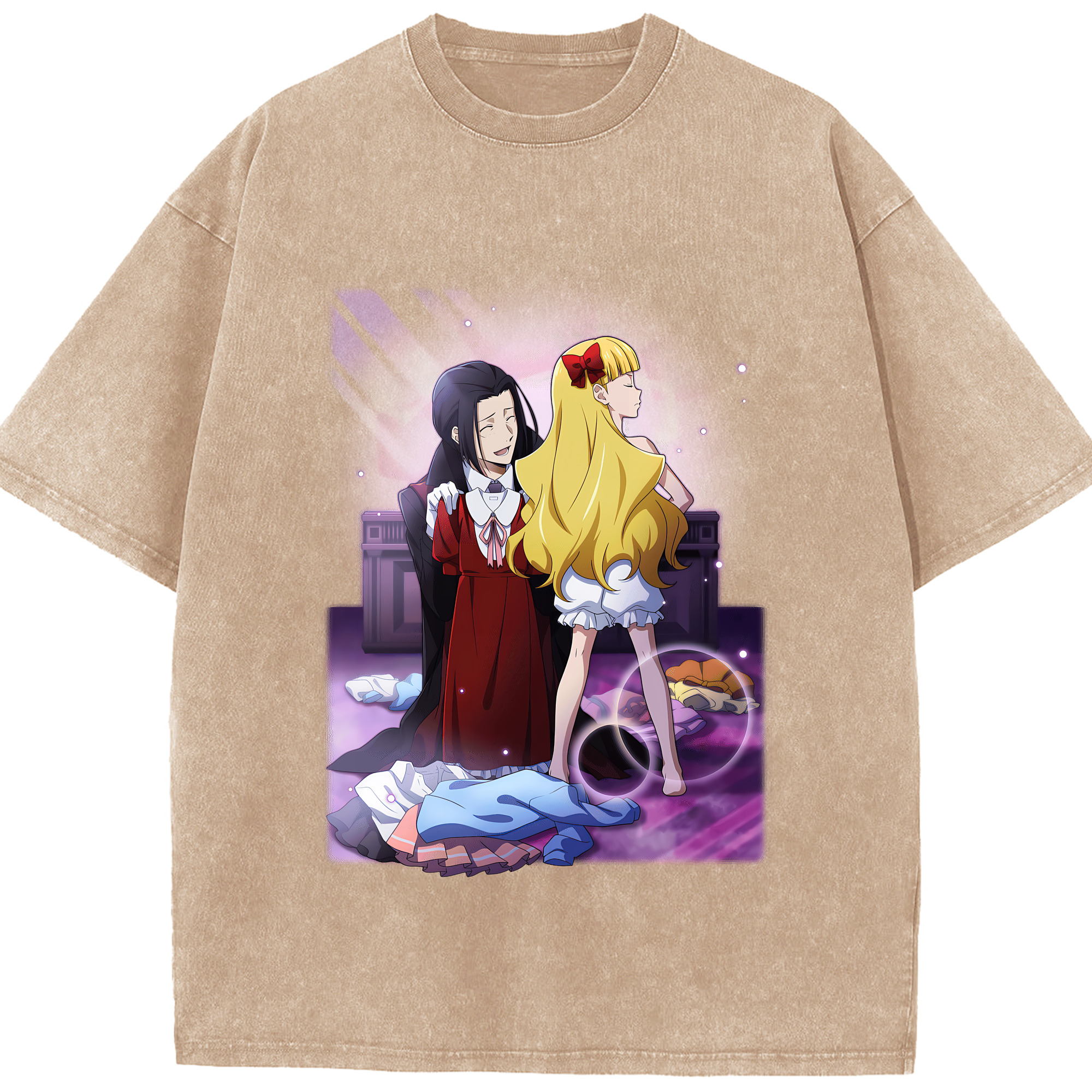 （画像用） 文豪ストレイドッグス Bungo Stray Dogs 綿100% ヴィンテージ風 半袖Tシャツ（フロントプリント）