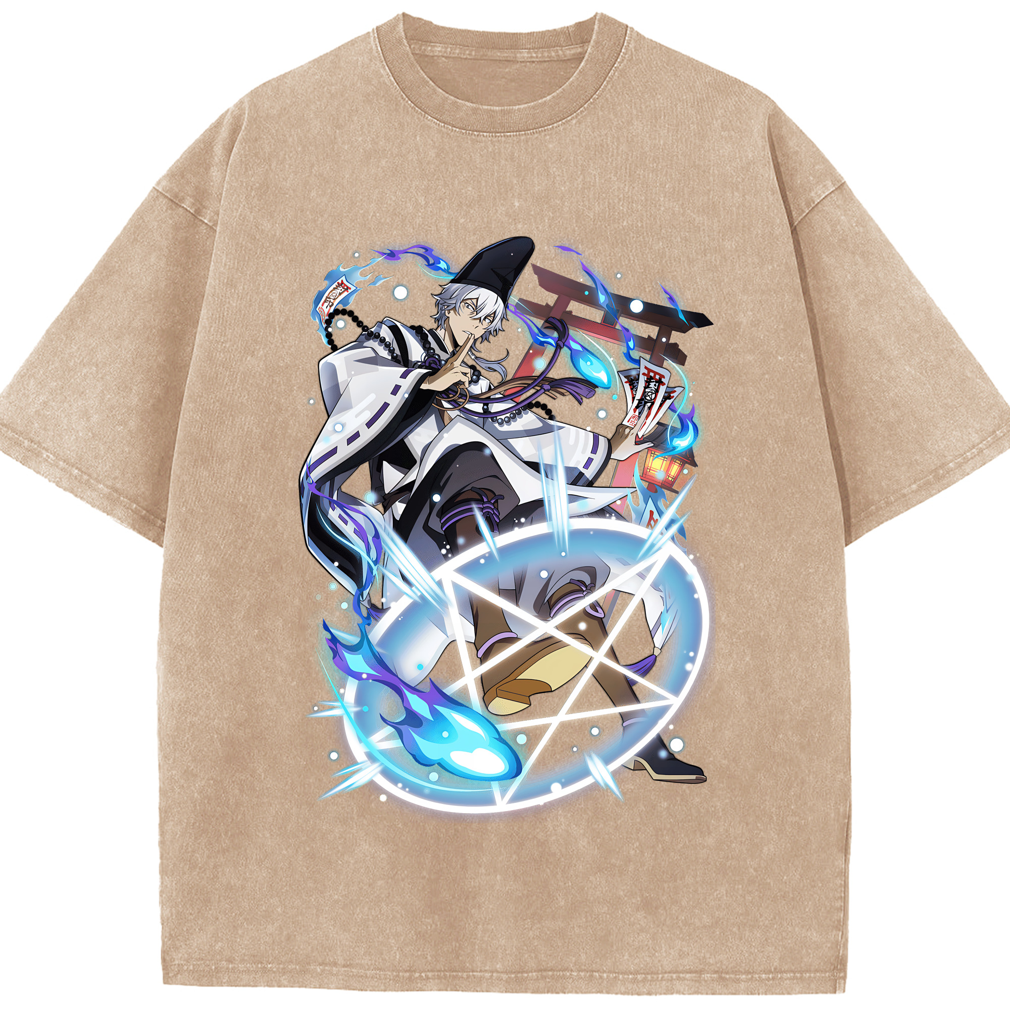 （画像用） 文豪ストレイドッグス Bungo Stray Dogs 綿100% ヴィンテージ風 半袖Tシャツ（フロントプリント）