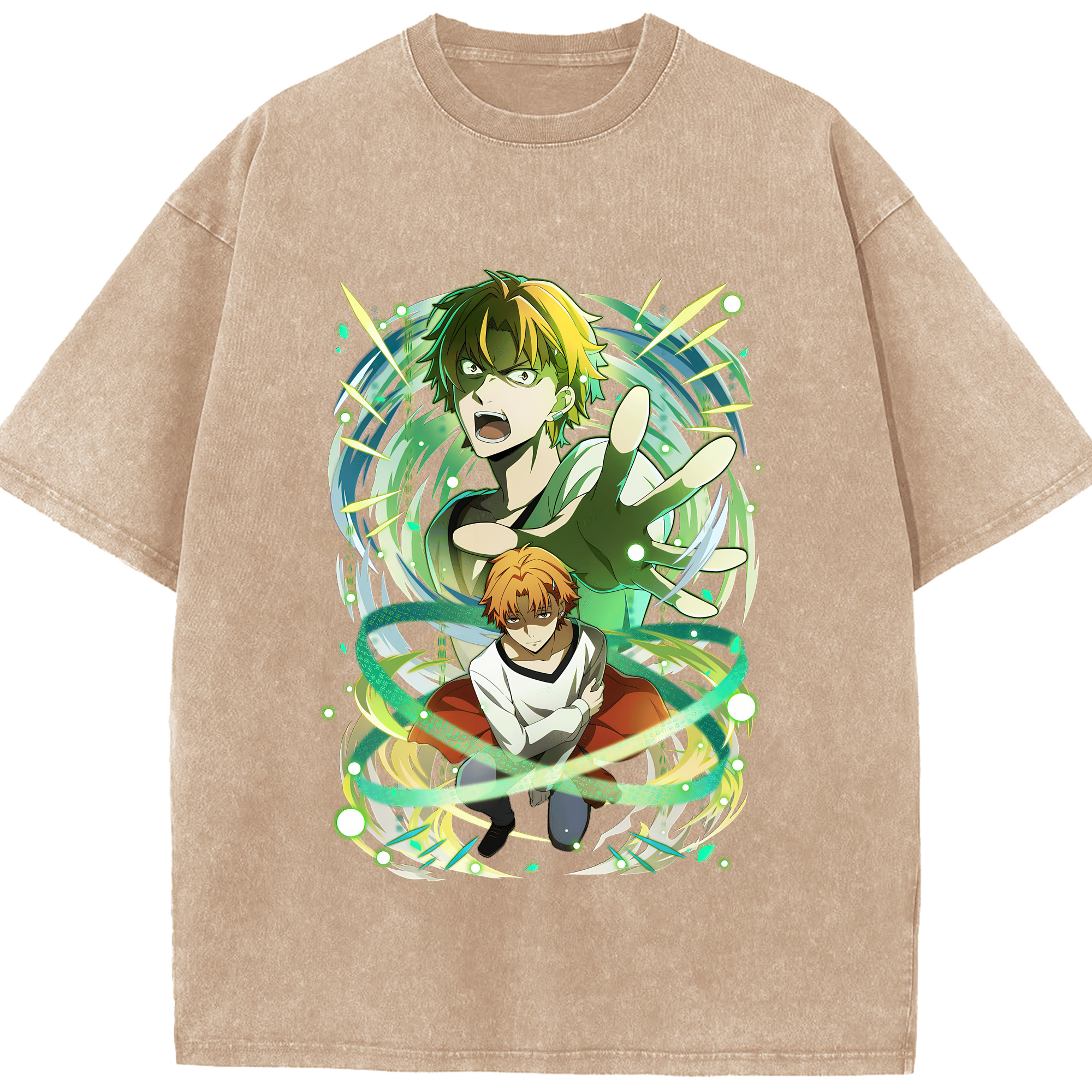 （画像用） 文豪ストレイドッグス Bungo Stray Dogs 綿100% ヴィンテージ風 半袖Tシャツ（フロントプリント）
