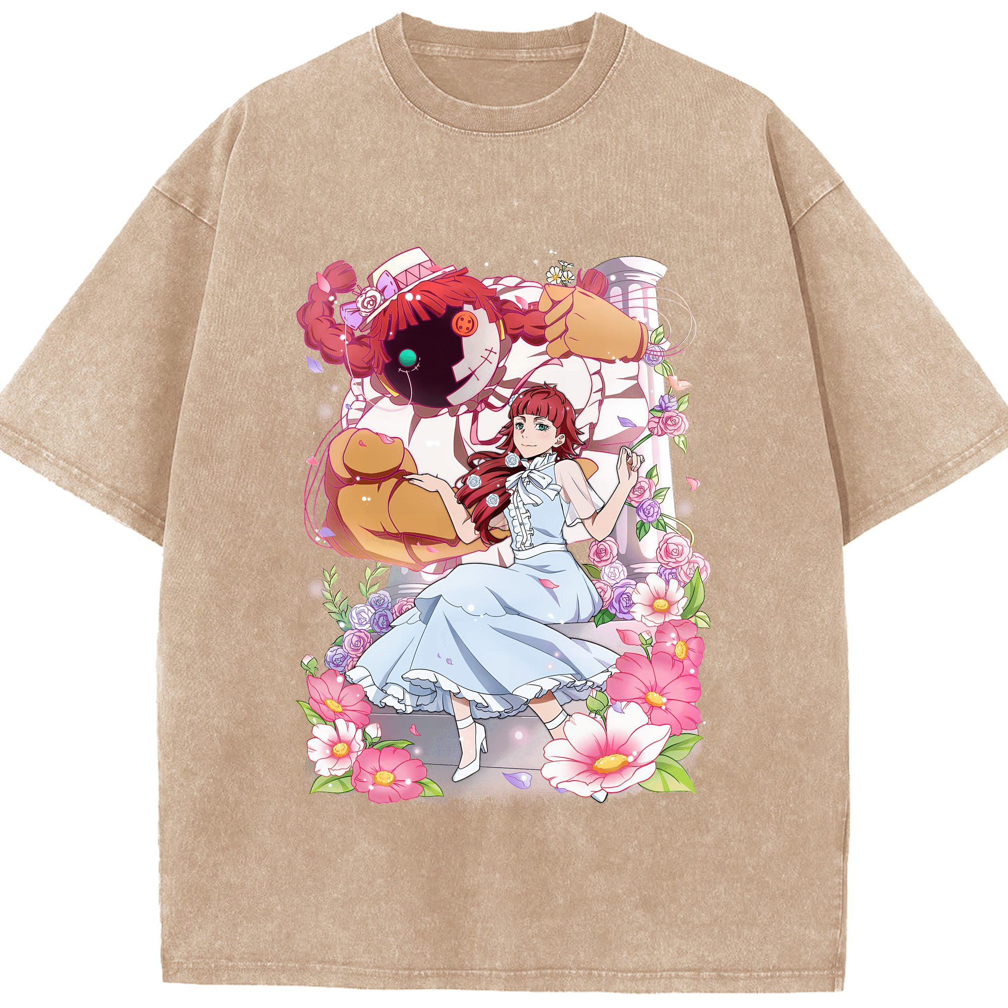 （画像用） 文豪ストレイドッグス Bungo Stray Dogs 綿100% ヴィンテージ風 半袖Tシャツ（フロントプリント）