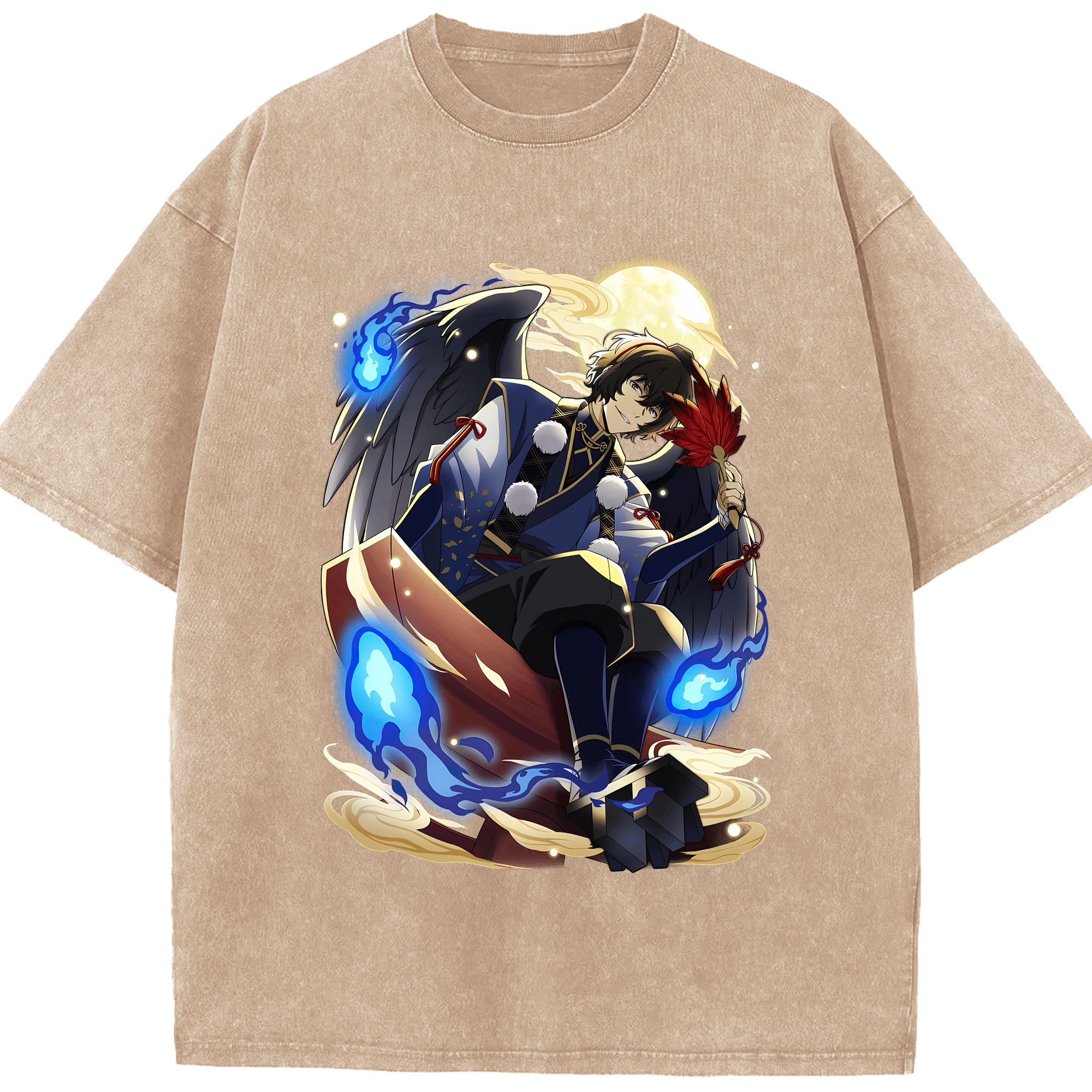 （画像用） 文豪ストレイドッグス Bungo Stray Dogs 綿100% ヴィンテージ風 半袖Tシャツ（フロントプリント）