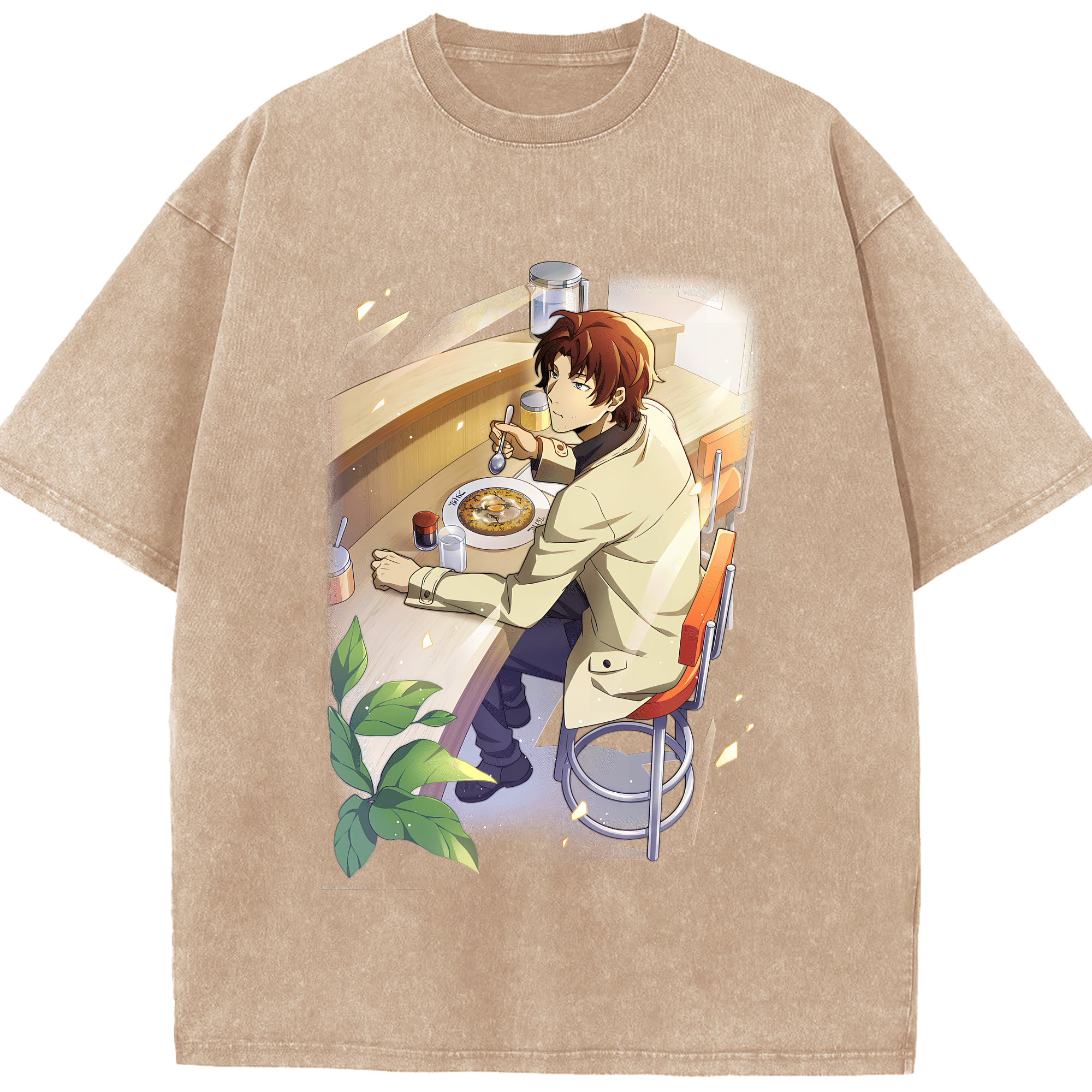（画像用） 文豪ストレイドッグス Bungo Stray Dogs 綿100% ヴィンテージ風 半袖Tシャツ（フロントプリント）