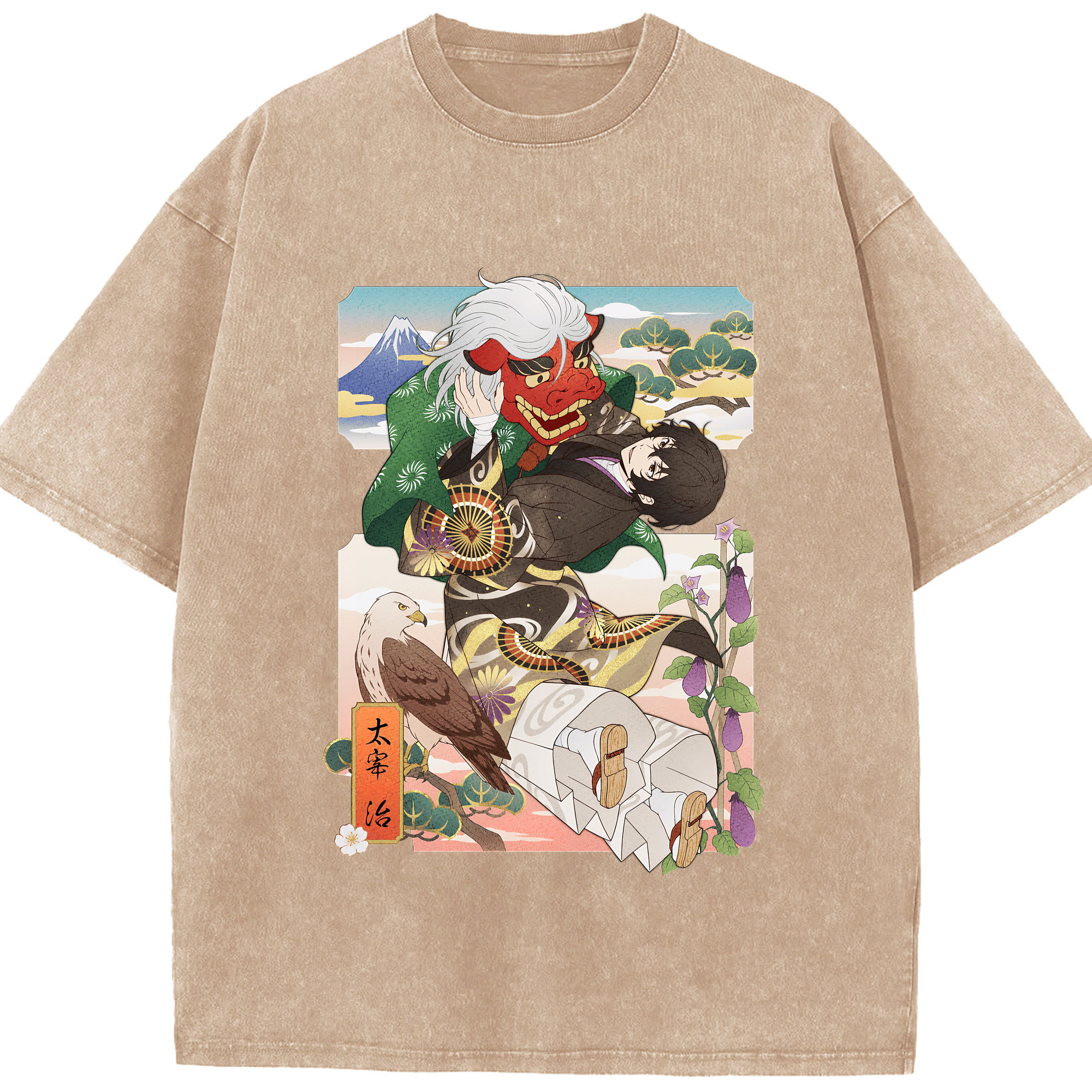 （画像用） 文豪ストレイドッグス Bungo Stray Dogs 綿100% ヴィンテージ風 半袖Tシャツ（フロントプリント）