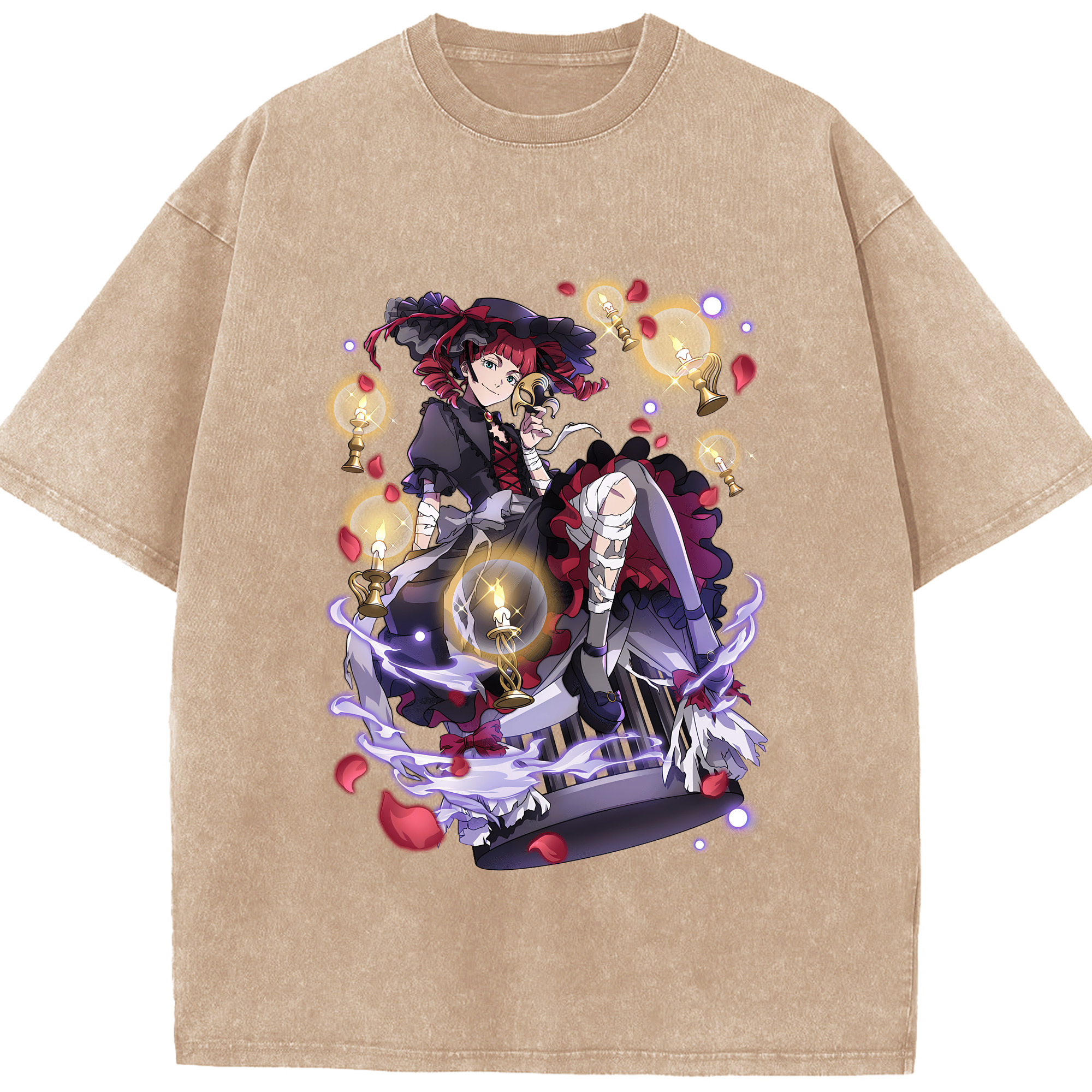 （画像用） 文豪ストレイドッグス Bungo Stray Dogs 綿100% ヴィンテージ風 半袖Tシャツ（フロントプリント）