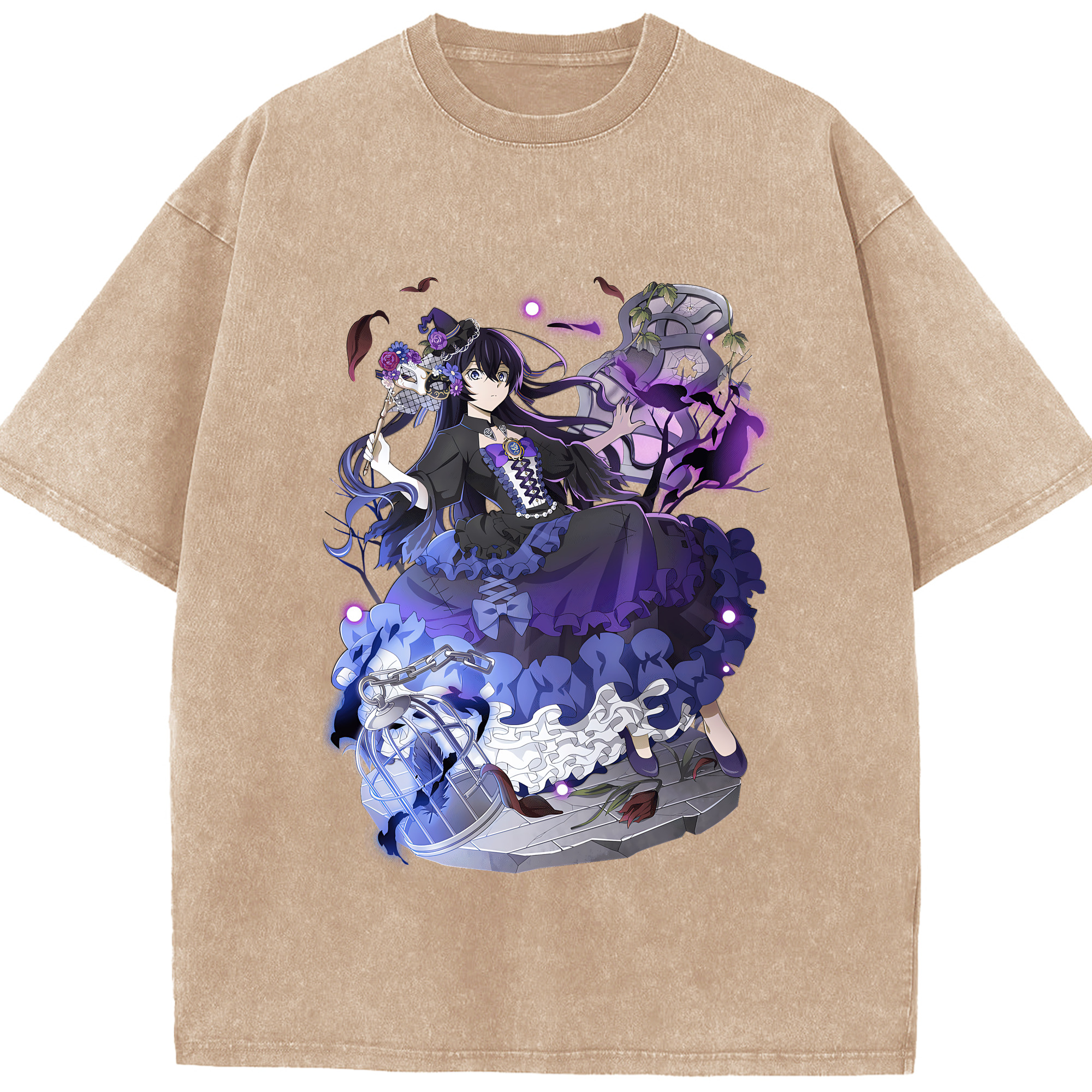 （画像用） 文豪ストレイドッグス Bungo Stray Dogs 綿100% ヴィンテージ風 半袖Tシャツ（フロントプリント）