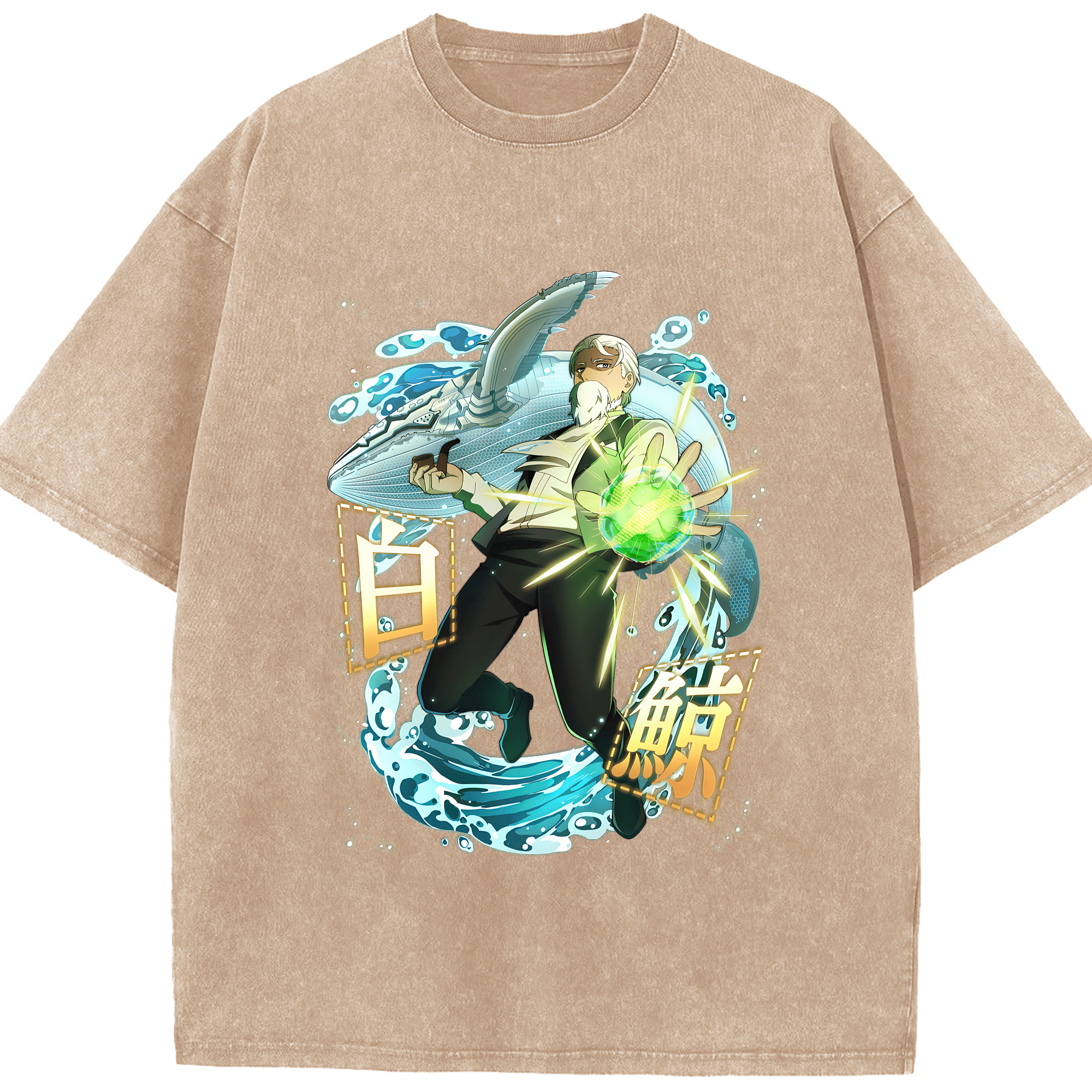 （画像用） 文豪ストレイドッグス Bungo Stray Dogs 綿100% ヴィンテージ風 半袖Tシャツ（フロントプリント）