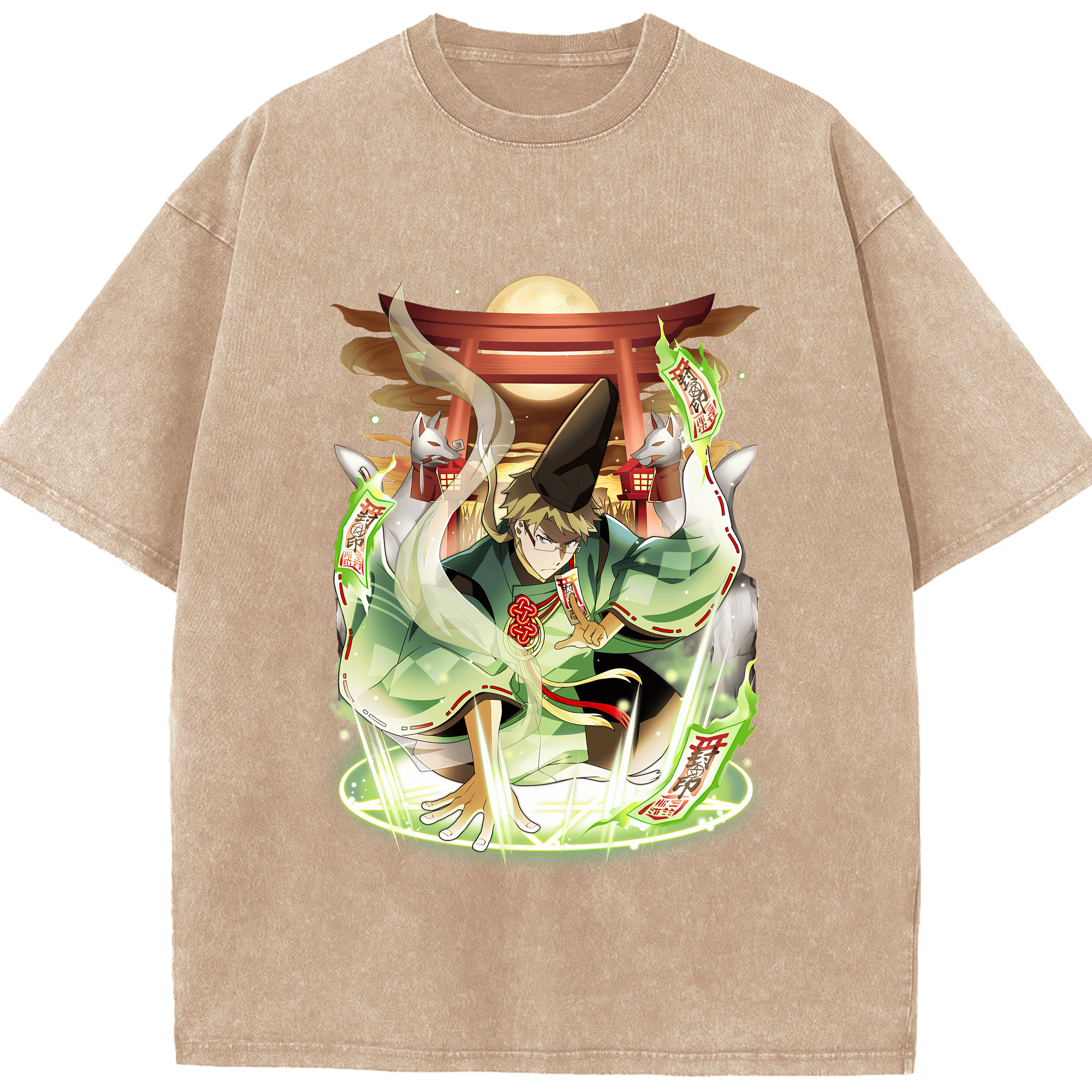 （画像用） 文豪ストレイドッグス Bungo Stray Dogs 綿100% ヴィンテージ風 半袖Tシャツ（フロントプリント）