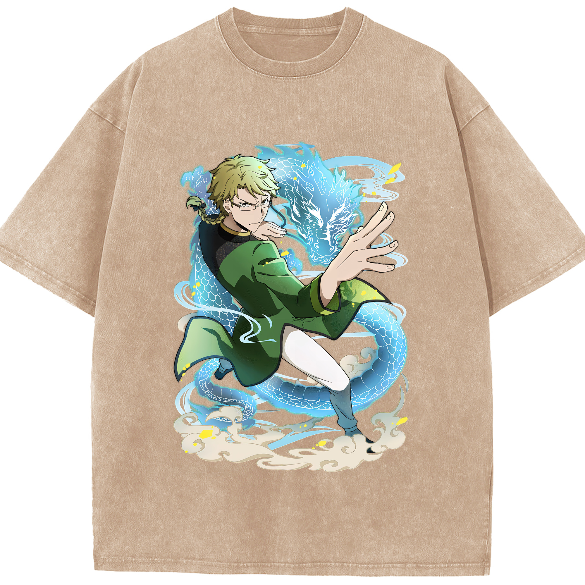 （画像用） 文豪ストレイドッグス Bungo Stray Dogs 綿100% ヴィンテージ風 半袖Tシャツ（フロントプリント）