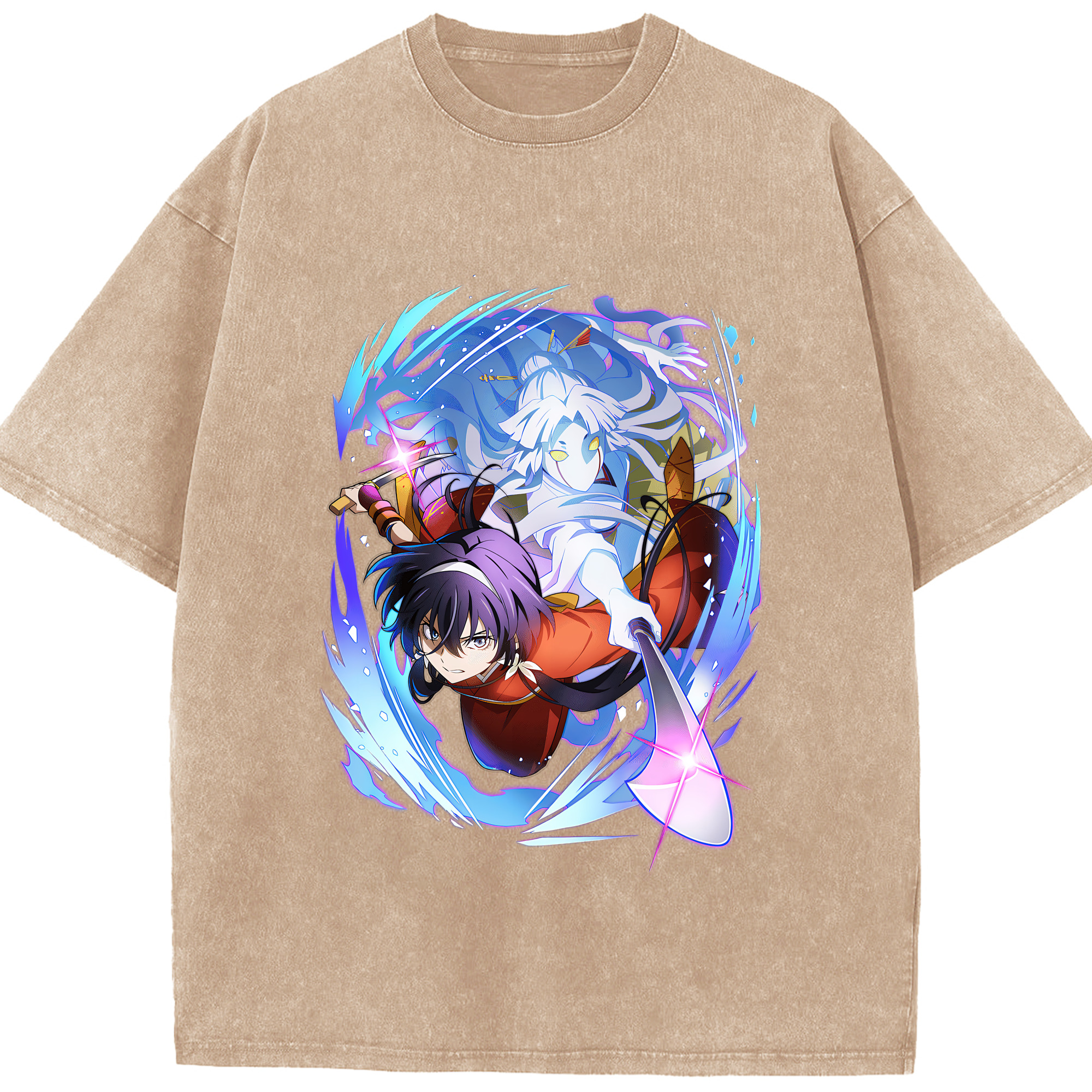 （画像用） 文豪ストレイドッグス Bungo Stray Dogs 綿100% ヴィンテージ風 半袖Tシャツ（フロントプリント）