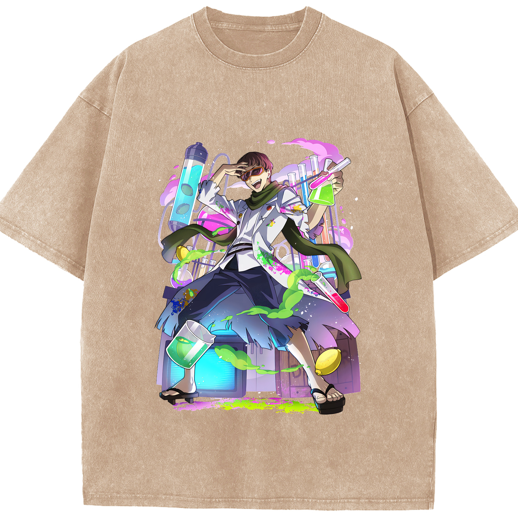 （画像用） 文豪ストレイドッグス Bungo Stray Dogs 綿100% ヴィンテージ風 半袖Tシャツ（フロントプリント）