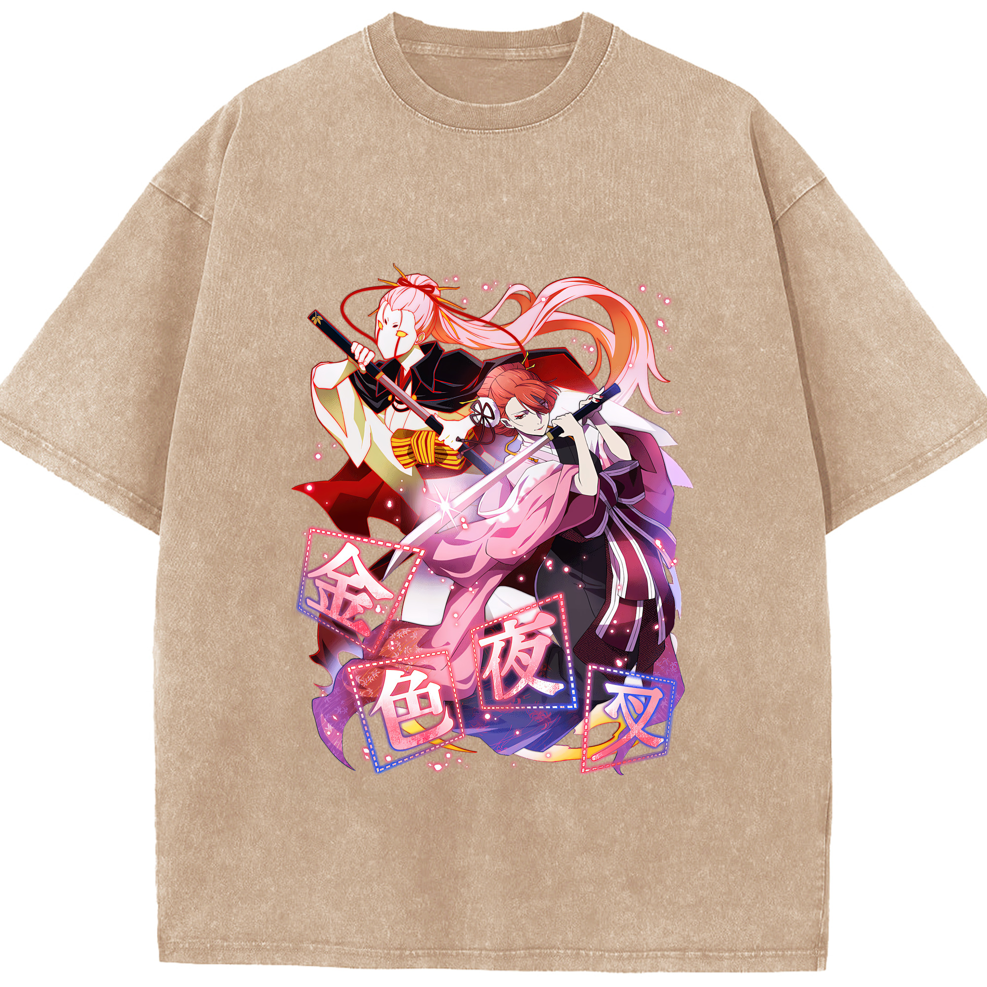 （画像用） 文豪ストレイドッグス Bungo Stray Dogs 綿100% ヴィンテージ風 半袖Tシャツ（フロントプリント）