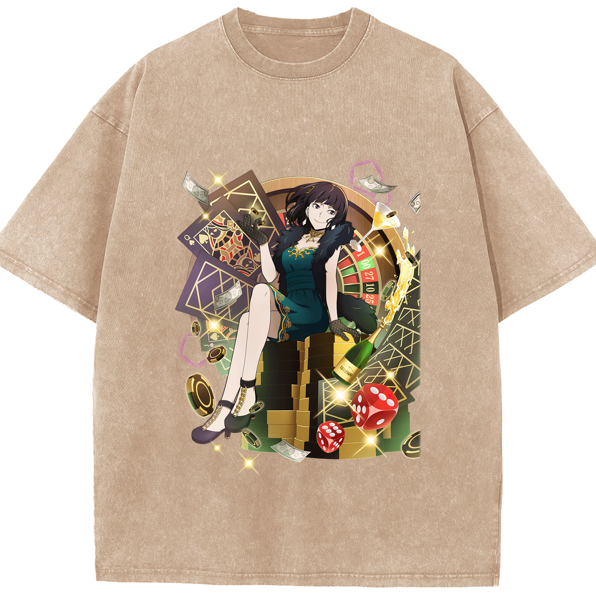 （画像用） 文豪ストレイドッグス Bungo Stray Dogs 綿100% ヴィンテージ風 半袖Tシャツ（フロントプリント）