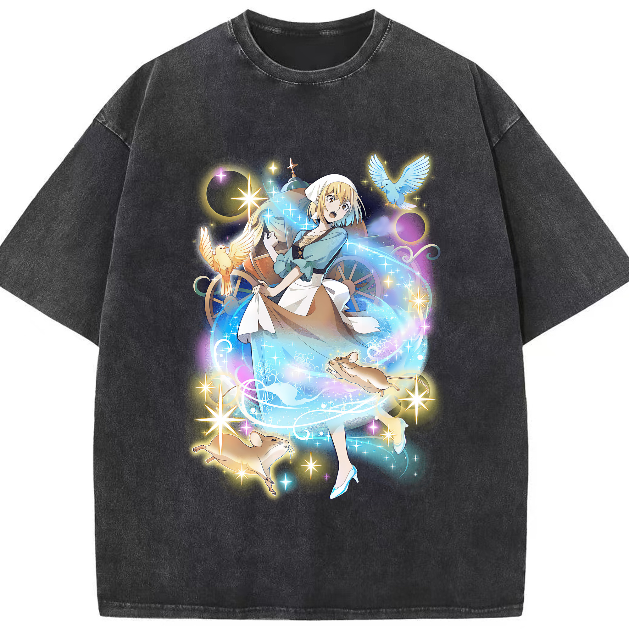 （画像用） 文豪ストレイドッグス Bungo Stray Dogs 綿100% ヴィンテージ風 半袖Tシャツ（フロントプリント）