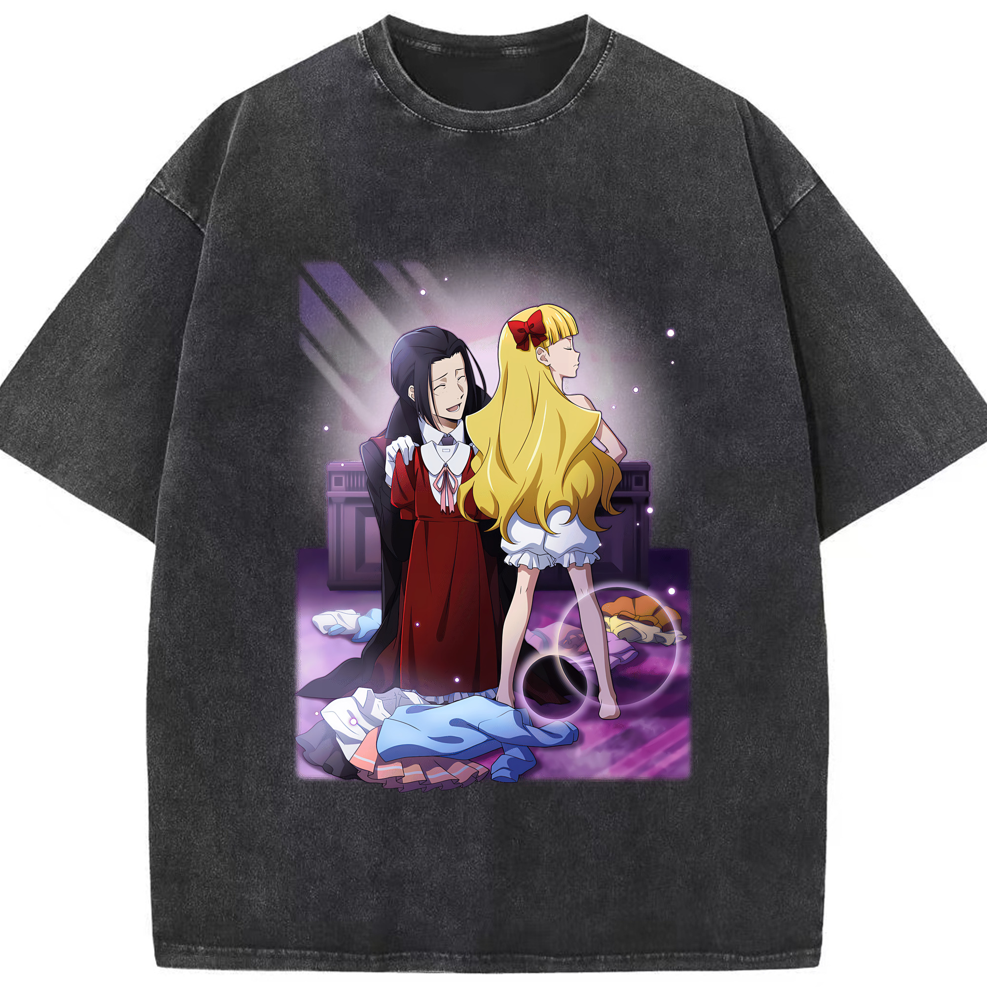 （画像用） 文豪ストレイドッグス Bungo Stray Dogs 綿100% ヴィンテージ風 半袖Tシャツ（フロントプリント）