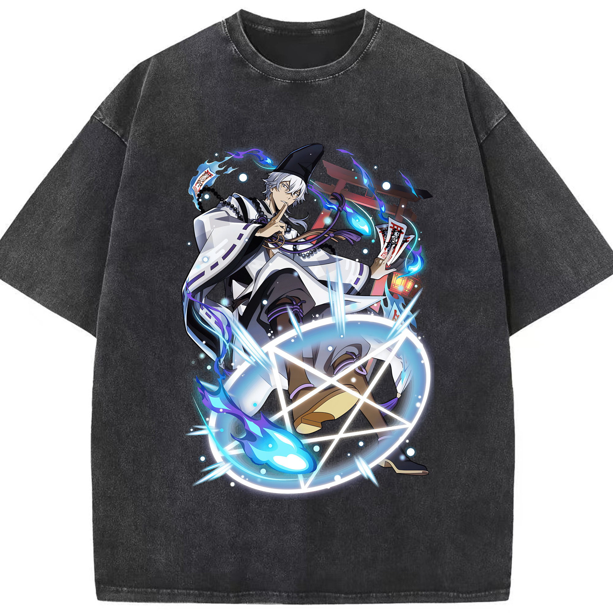 （画像用） 文豪ストレイドッグス Bungo Stray Dogs 綿100% ヴィンテージ風 半袖Tシャツ（フロントプリント）
