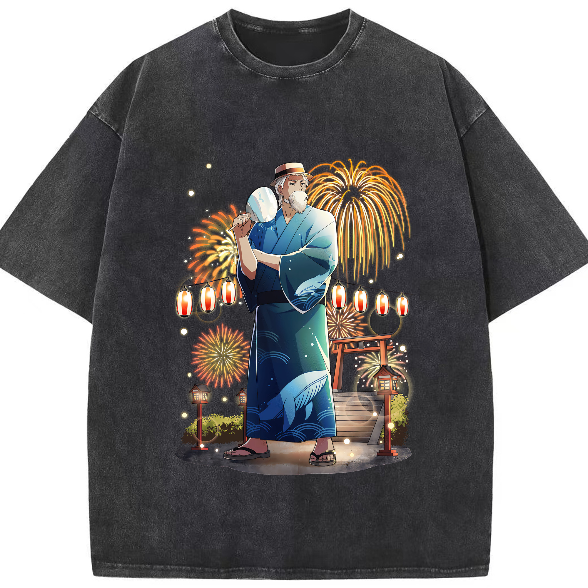（画像用） 文豪ストレイドッグス Bungo Stray Dogs 綿100% ヴィンテージ風 半袖Tシャツ（フロントプリント）