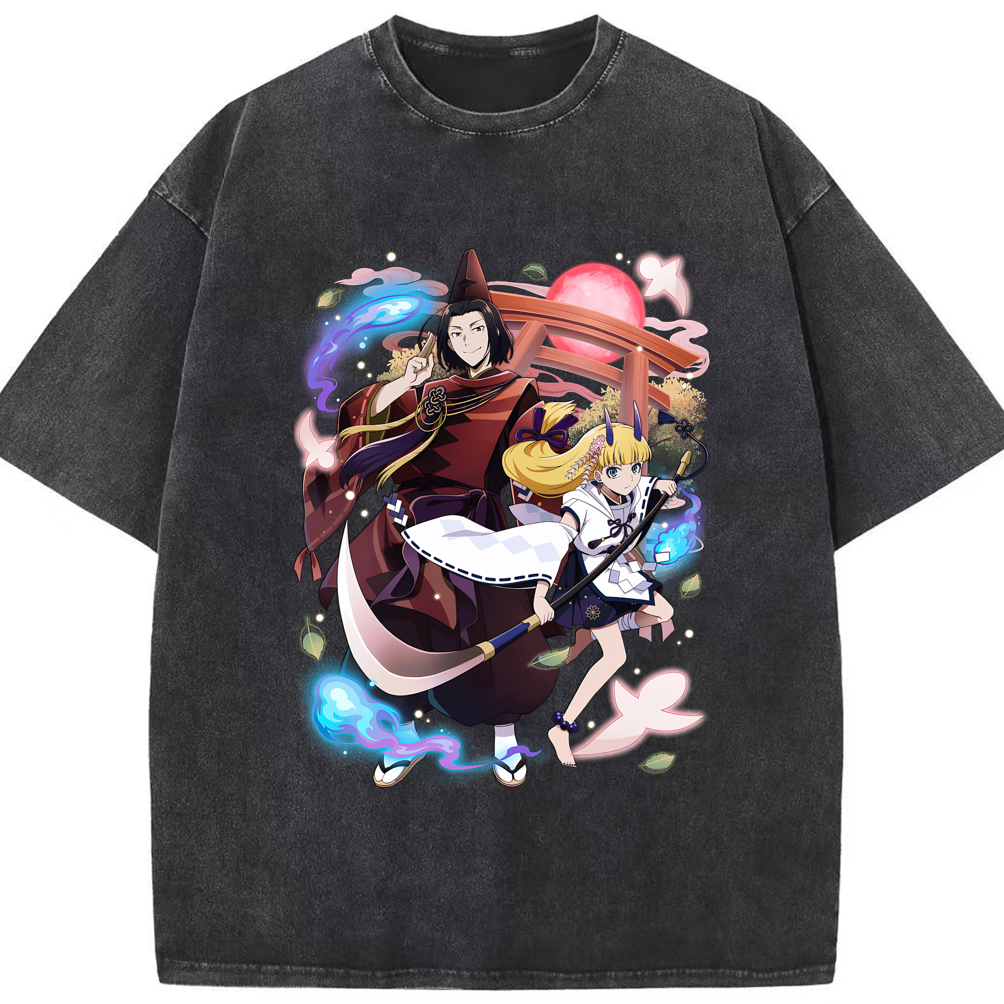 （画像用） 文豪ストレイドッグス Bungo Stray Dogs 綿100% ヴィンテージ風 半袖Tシャツ（フロントプリント）