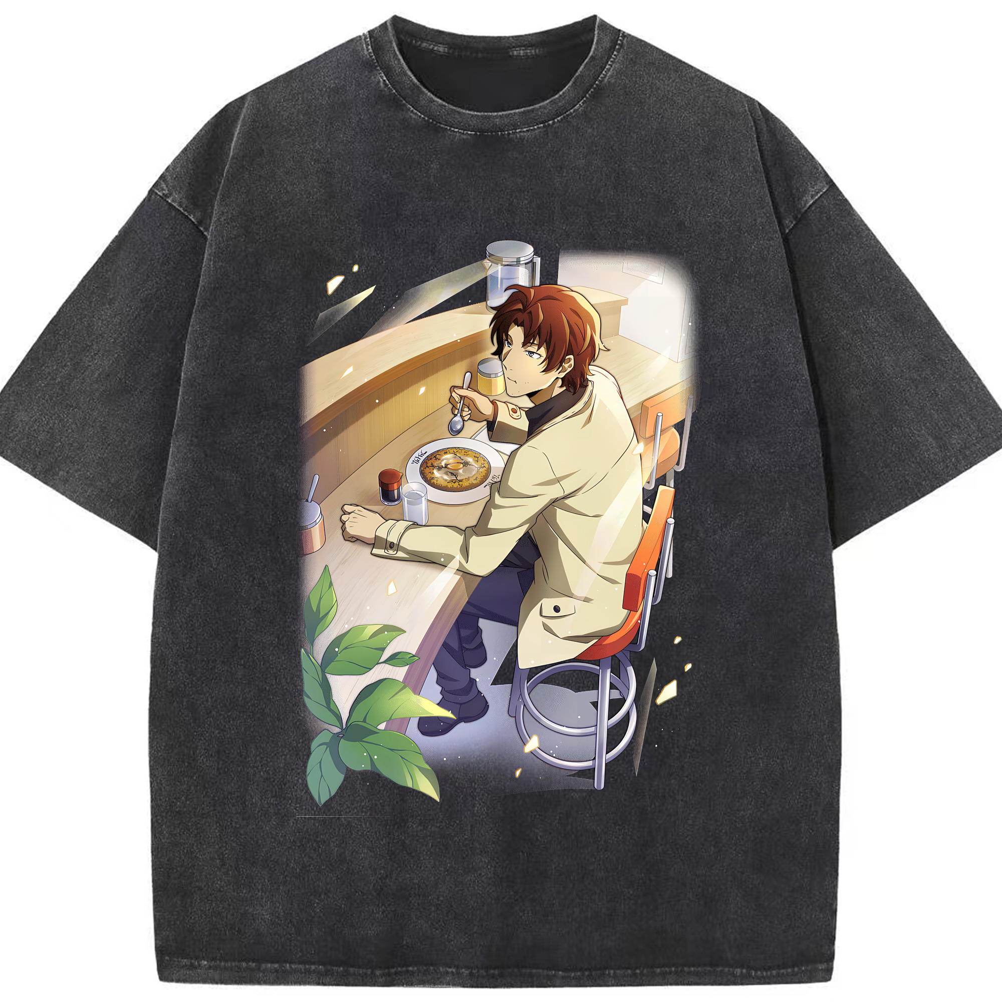 （画像用） 文豪ストレイドッグス Bungo Stray Dogs 綿100% ヴィンテージ風 半袖Tシャツ（フロントプリント）