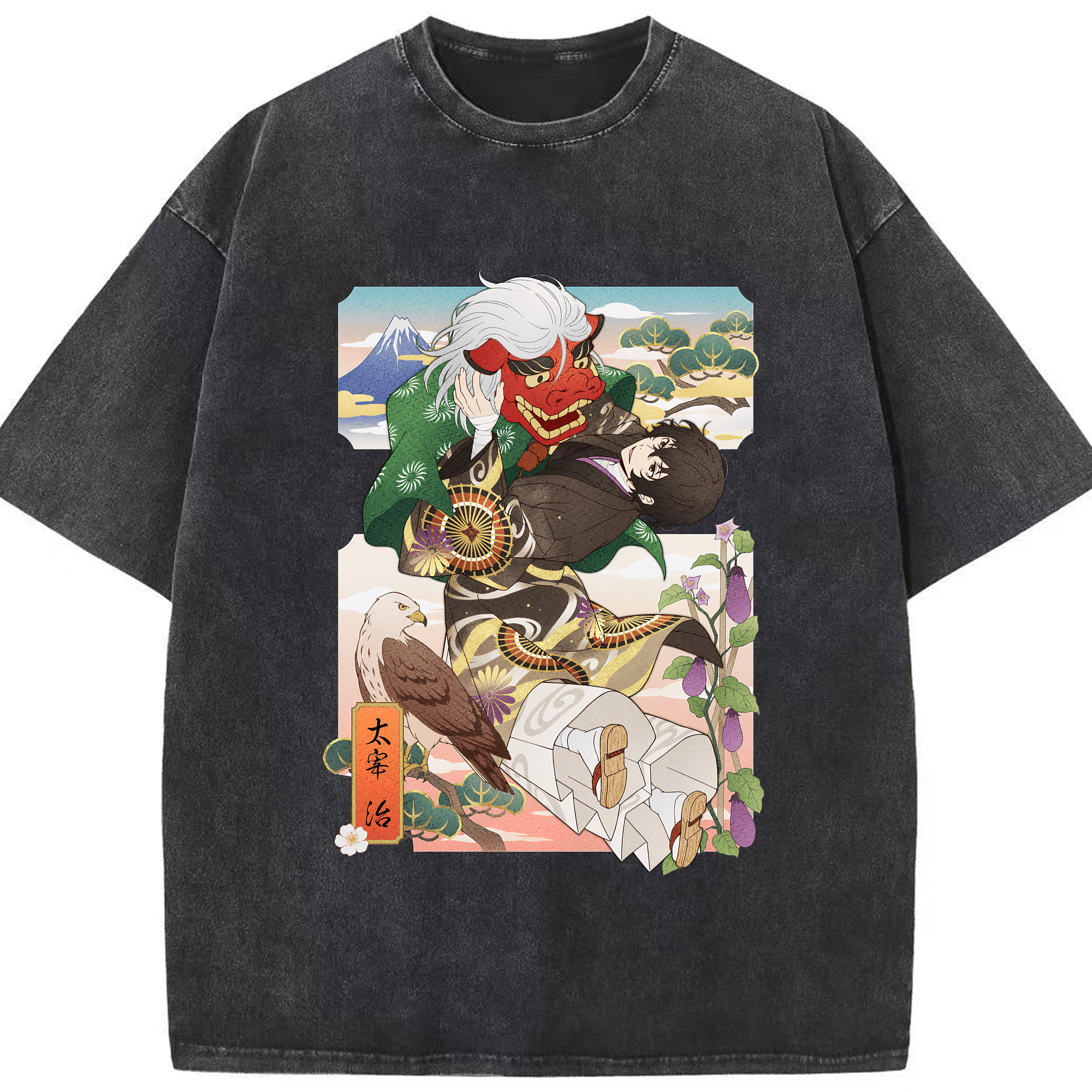 （画像用） 文豪ストレイドッグス Bungo Stray Dogs 綿100% ヴィンテージ風 半袖Tシャツ（フロントプリント）