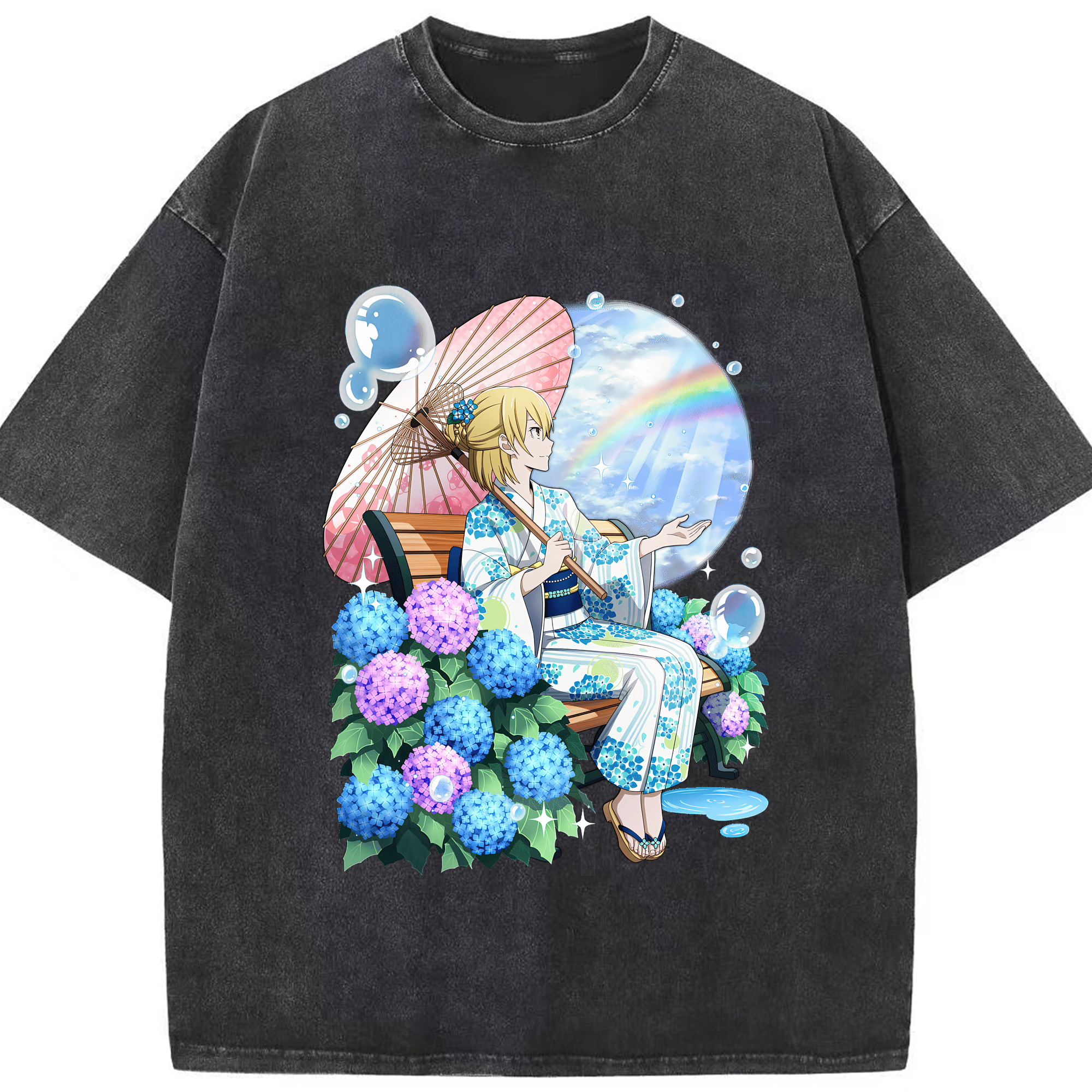 （画像用） 文豪ストレイドッグス Bungo Stray Dogs 綿100% ヴィンテージ風 半袖Tシャツ（フロントプリント）
