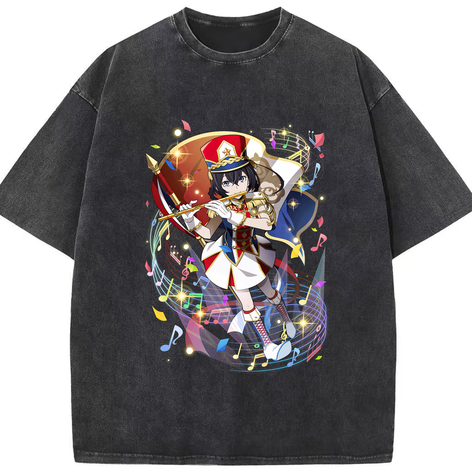 （画像用） 文豪ストレイドッグス Bungo Stray Dogs 綿100% ヴィンテージ風 半袖Tシャツ（フロントプリント）
