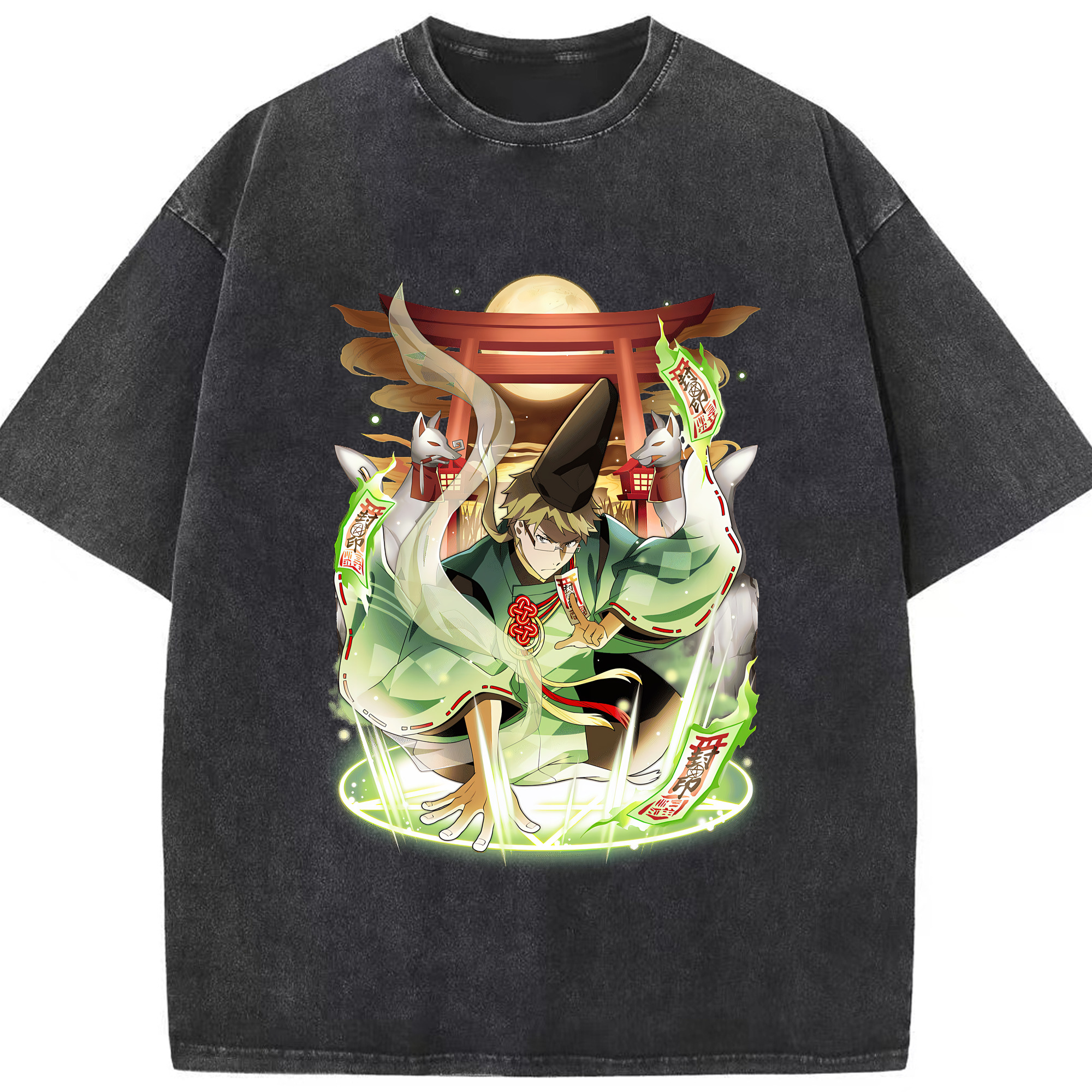 （画像用） 文豪ストレイドッグス Bungo Stray Dogs 綿100% ヴィンテージ風 半袖Tシャツ（フロントプリント）