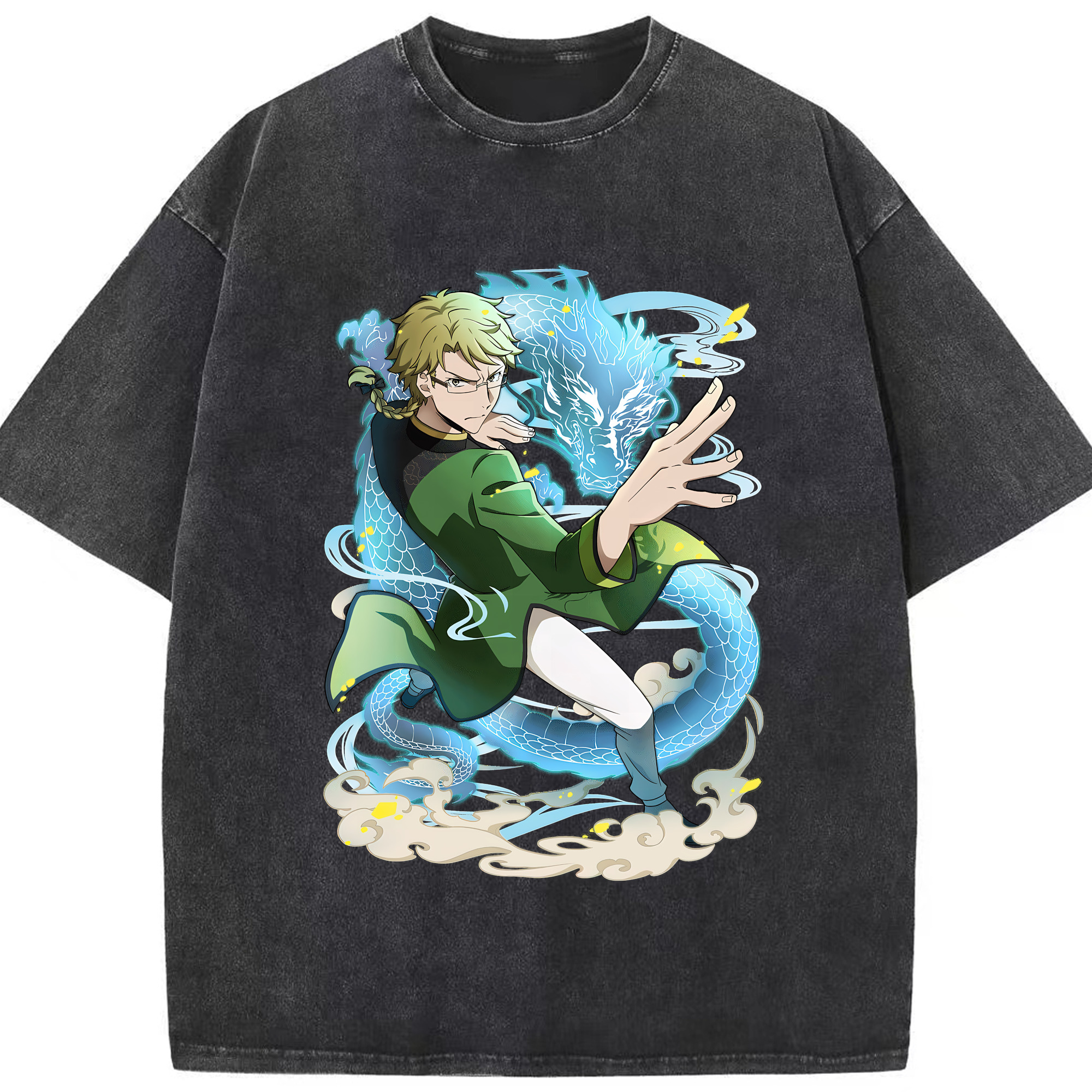 （画像用） 文豪ストレイドッグス Bungo Stray Dogs 綿100% ヴィンテージ風 半袖Tシャツ（フロントプリント）