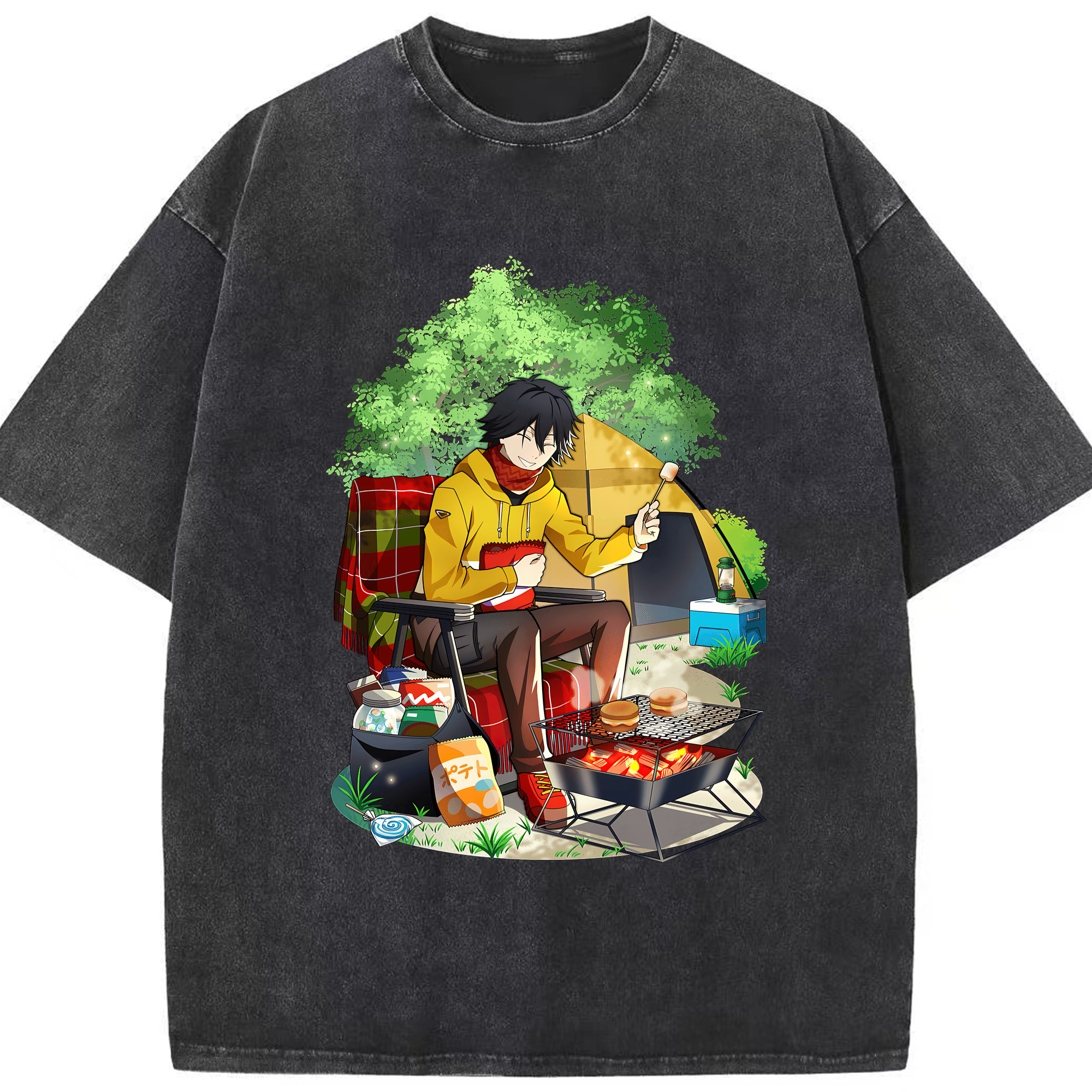 （画像用） 文豪ストレイドッグス Bungo Stray Dogs 綿100% ヴィンテージ風 半袖Tシャツ（フロントプリント）