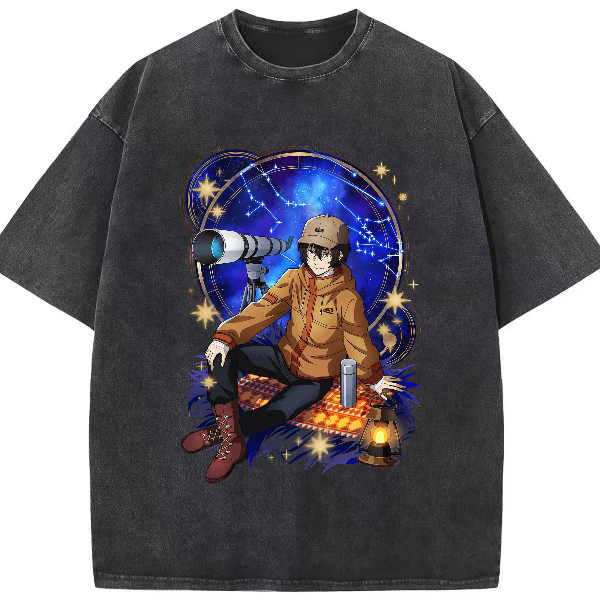 （画像用） 文豪ストレイドッグス Bungo Stray Dogs 綿100% ヴィンテージ風 半袖Tシャツ（フロントプリント）
