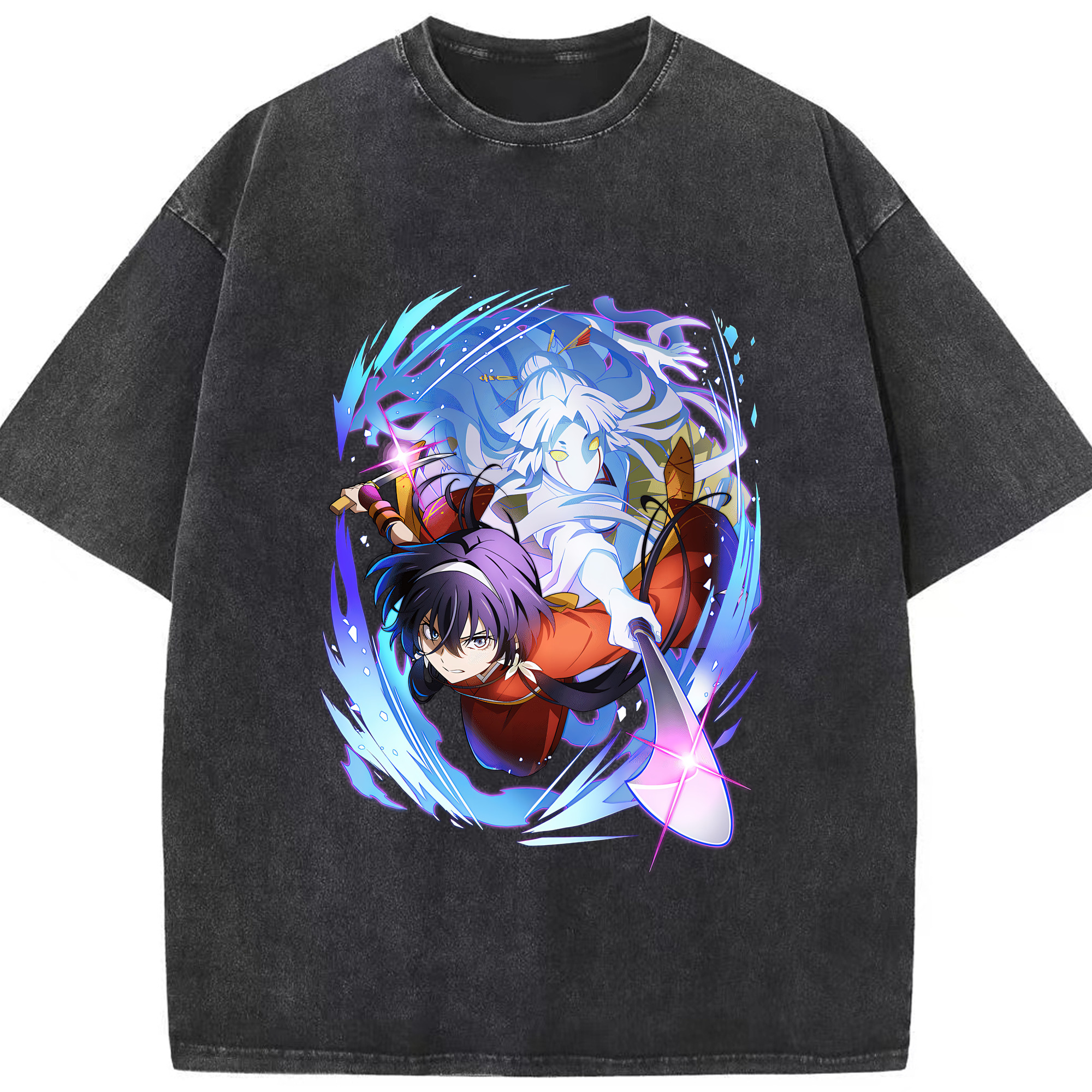 （画像用） 文豪ストレイドッグス Bungo Stray Dogs 綿100% ヴィンテージ風 半袖Tシャツ（フロントプリント）