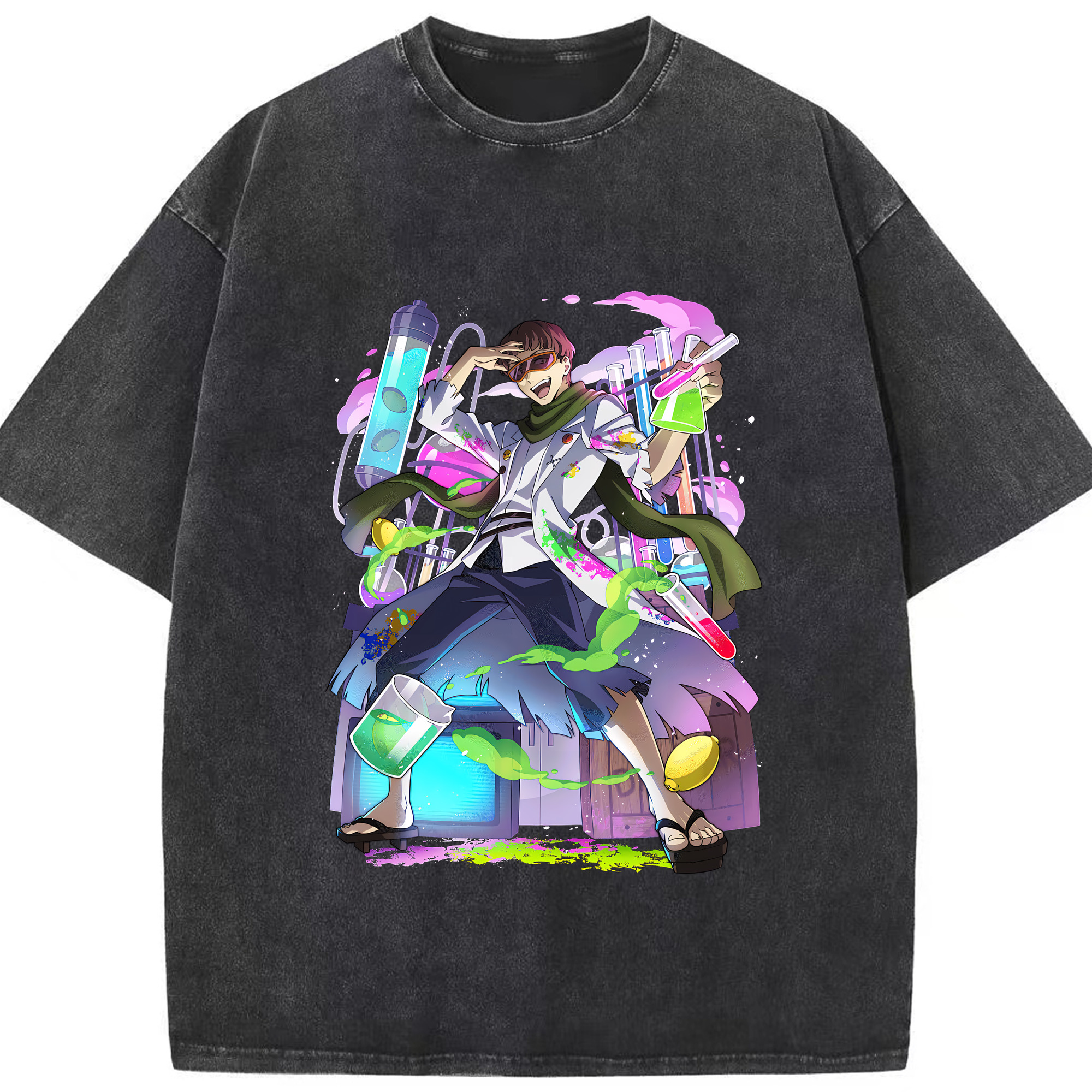 （画像用） 文豪ストレイドッグス Bungo Stray Dogs 綿100% ヴィンテージ風 半袖Tシャツ（フロントプリント）