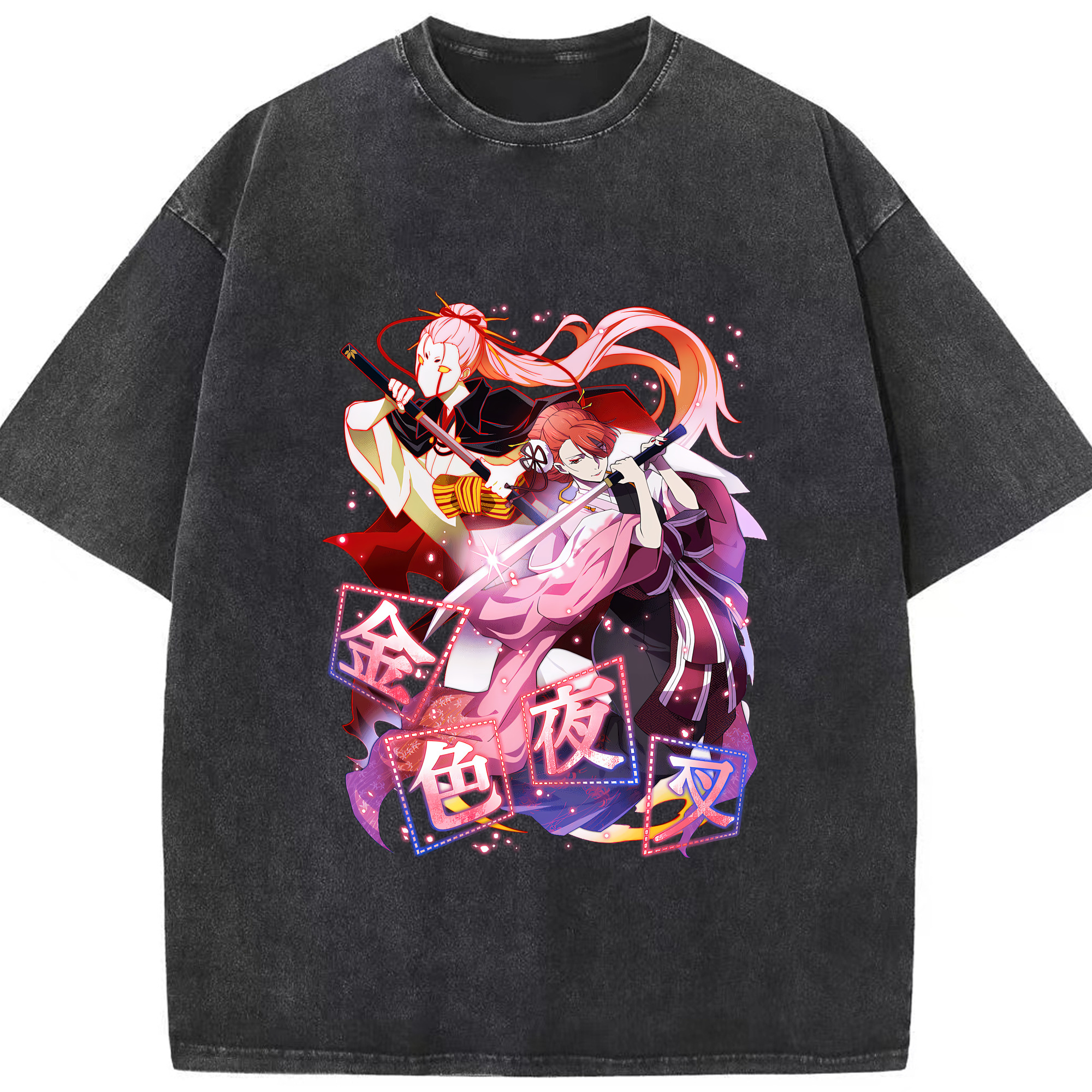 （画像用） 文豪ストレイドッグス Bungo Stray Dogs 綿100% ヴィンテージ風 半袖Tシャツ（フロントプリント）
