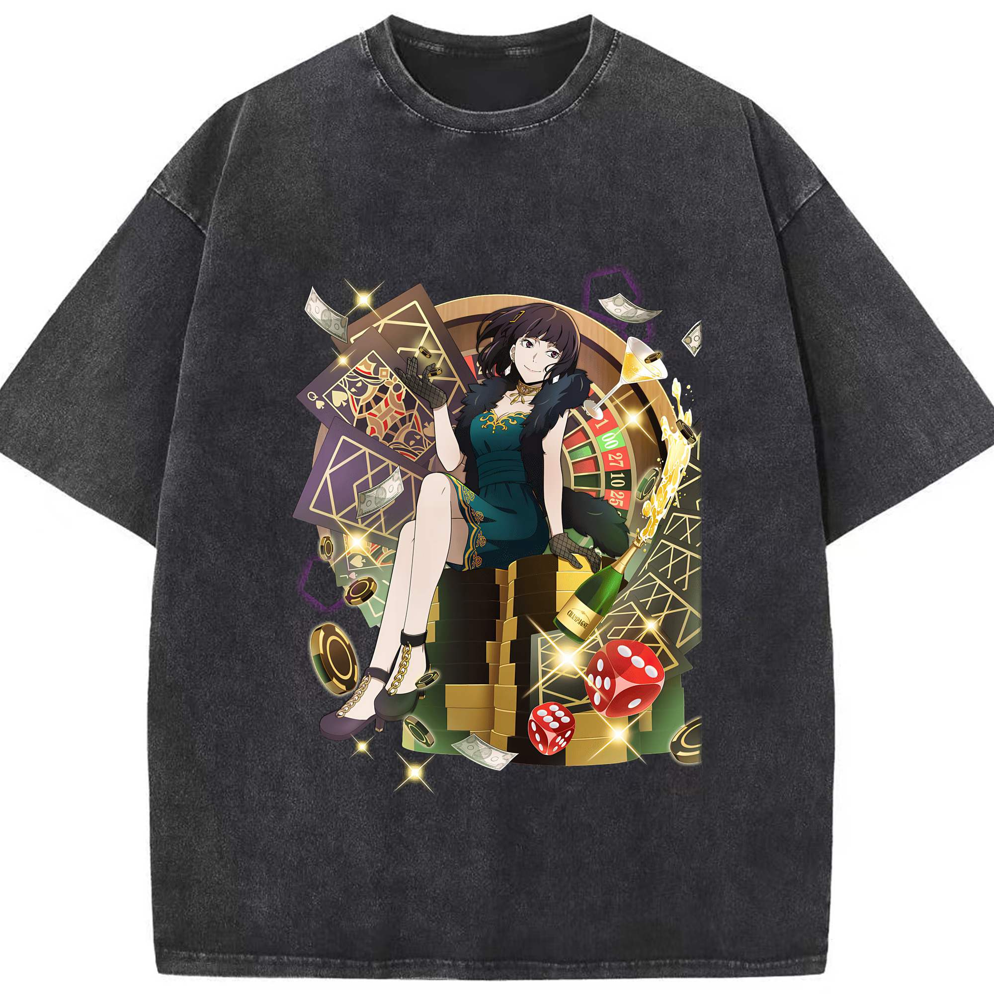 （画像用） 文豪ストレイドッグス Bungo Stray Dogs 綿100% ヴィンテージ風 半袖Tシャツ（フロントプリント）