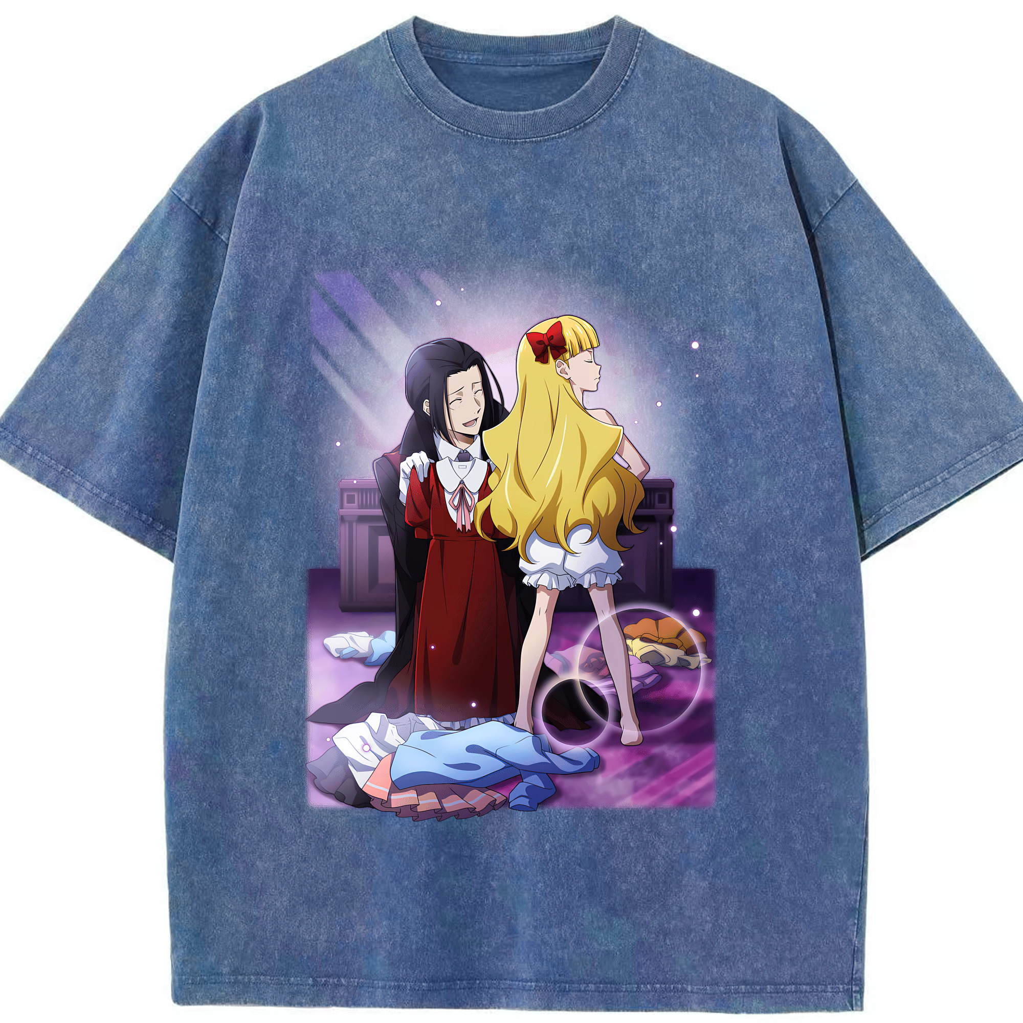 （画像用） 文豪ストレイドッグス Bungo Stray Dogs 綿100% ヴィンテージ風 半袖Tシャツ（フロントプリント）