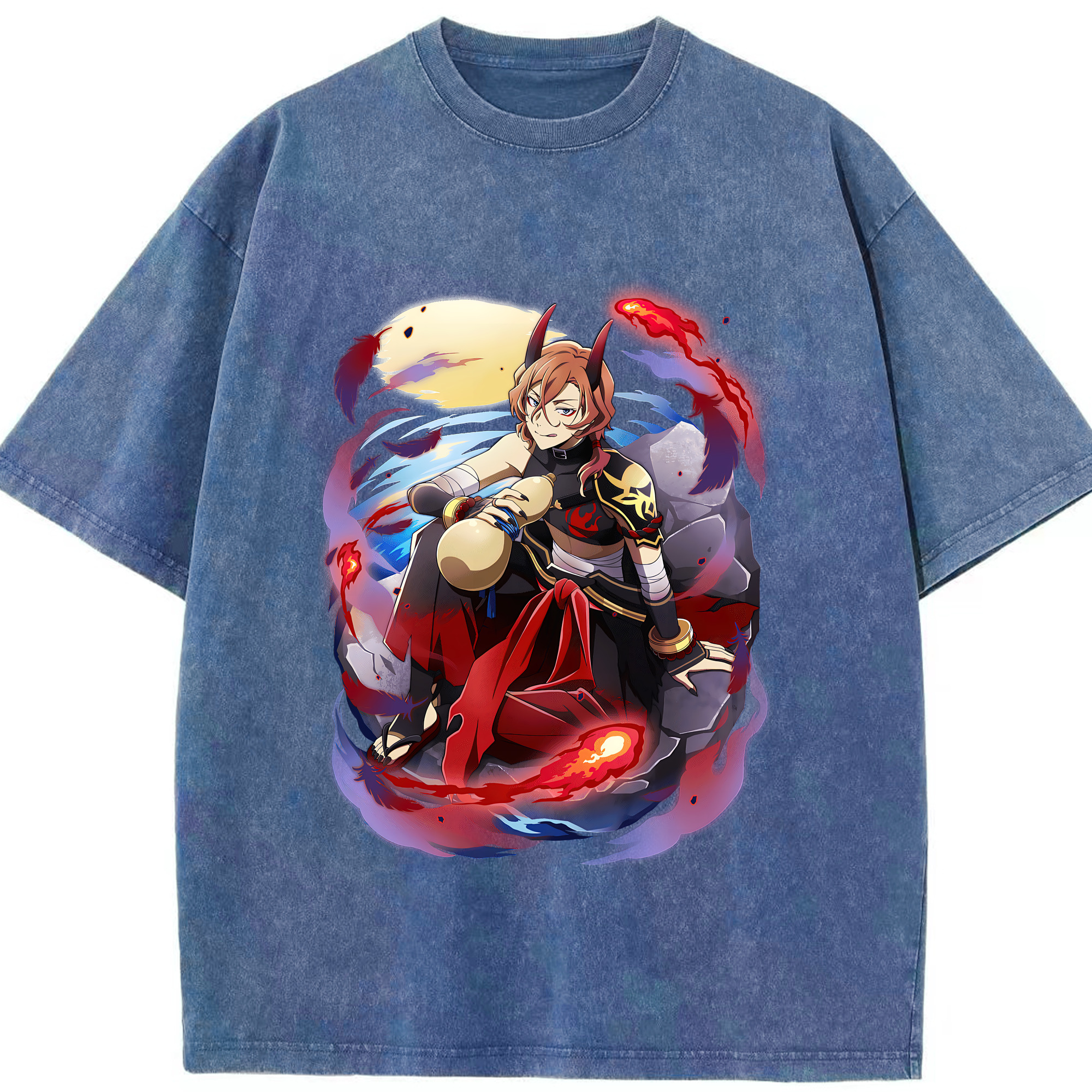 （画像用） 文豪ストレイドッグス Bungo Stray Dogs 綿100% ヴィンテージ風 半袖Tシャツ（フロントプリント）