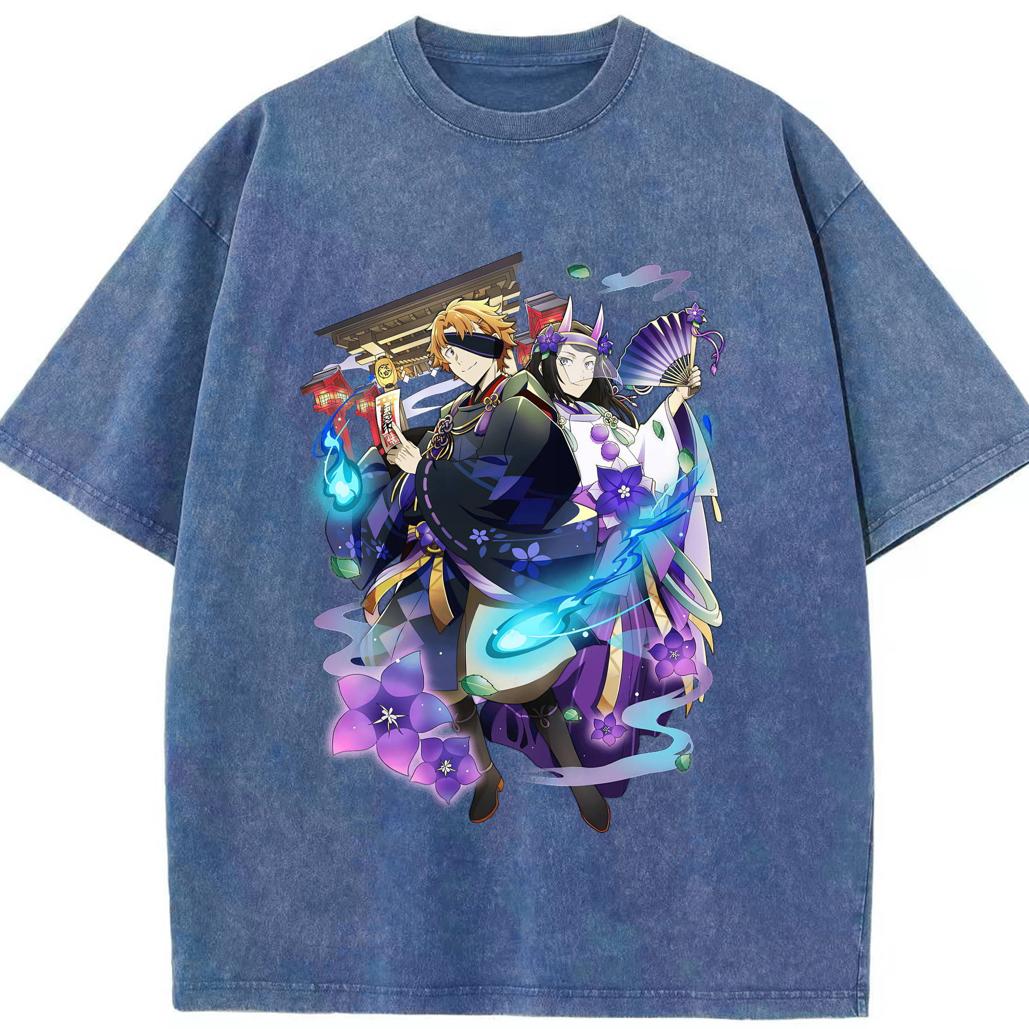 （画像用） 文豪ストレイドッグス Bungo Stray Dogs 綿100% ヴィンテージ風 半袖Tシャツ（フロントプリント）