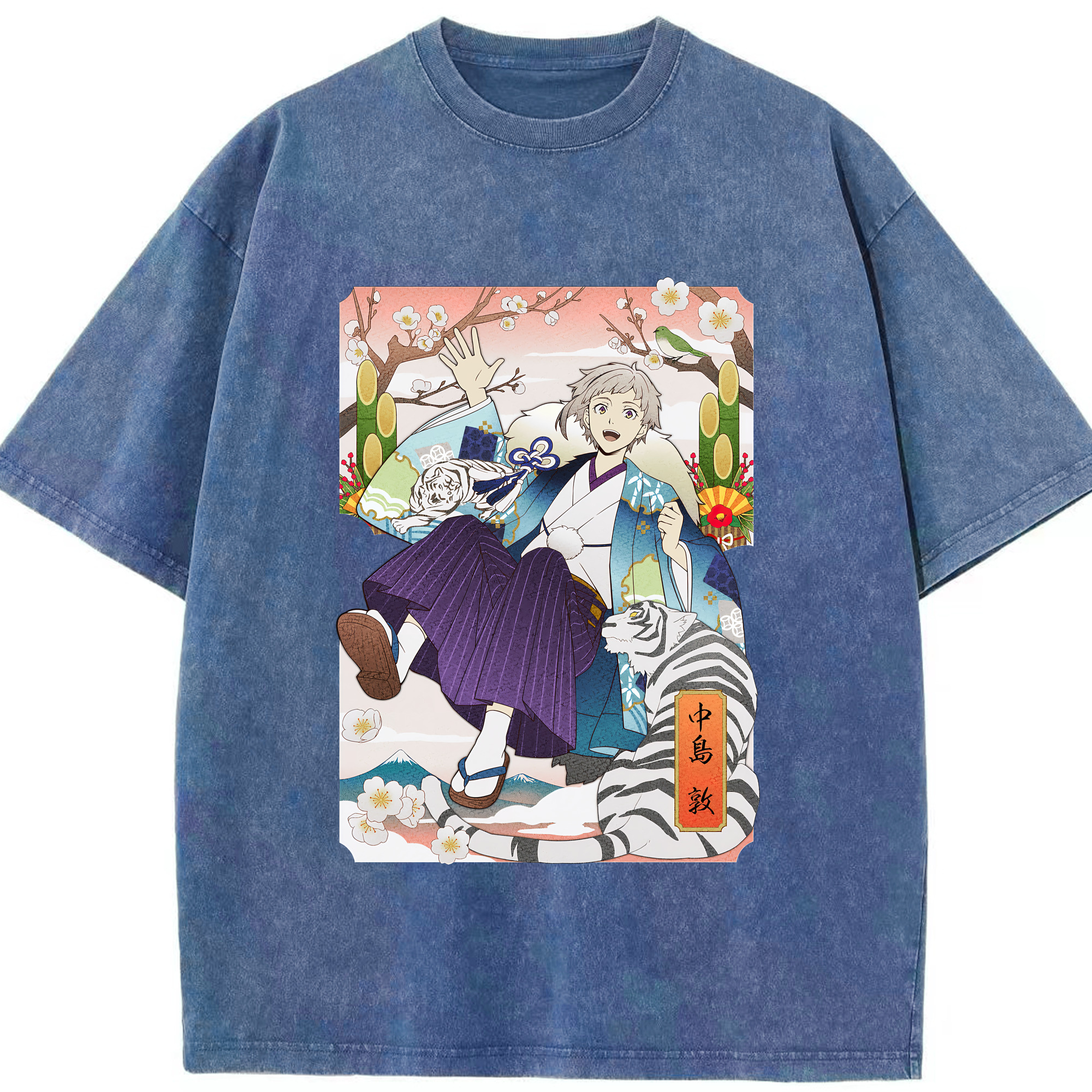 （画像用） 文豪ストレイドッグス Bungo Stray Dogs 綿100% ヴィンテージ風 半袖Tシャツ（フロントプリント）