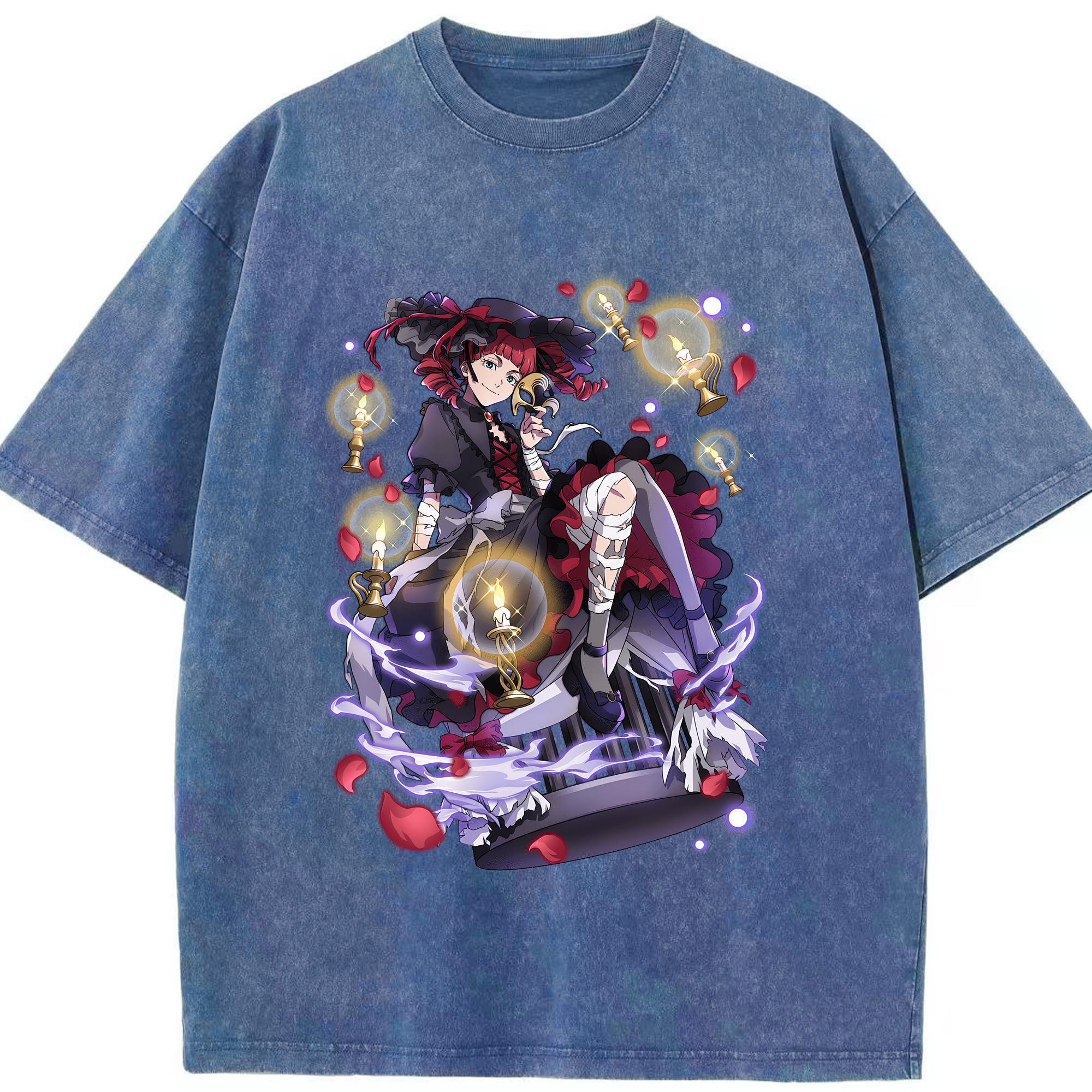 （画像用） 文豪ストレイドッグス Bungo Stray Dogs 綿100% ヴィンテージ風 半袖Tシャツ（フロントプリント）