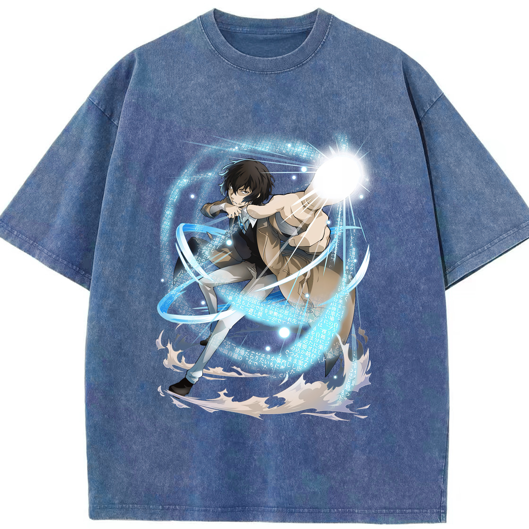 （画像用） 文豪ストレイドッグス Bungo Stray Dogs 綿100% ヴィンテージ風 半袖Tシャツ（フロントプリント）