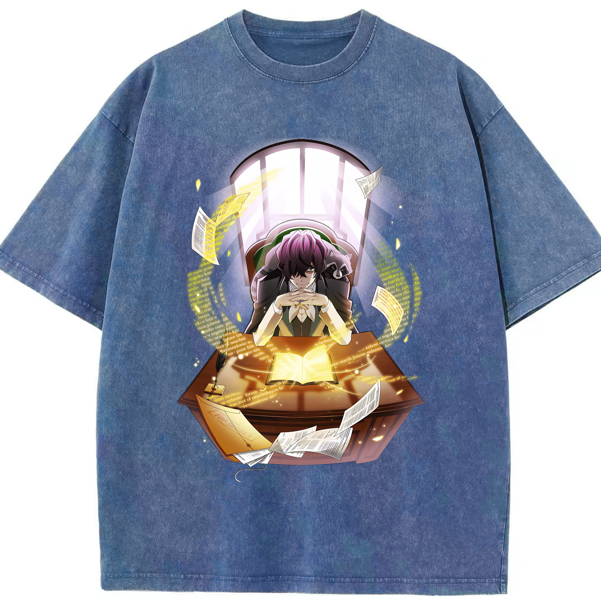 （画像用） 文豪ストレイドッグス Bungo Stray Dogs 綿100% ヴィンテージ風 半袖Tシャツ（フロントプリント）