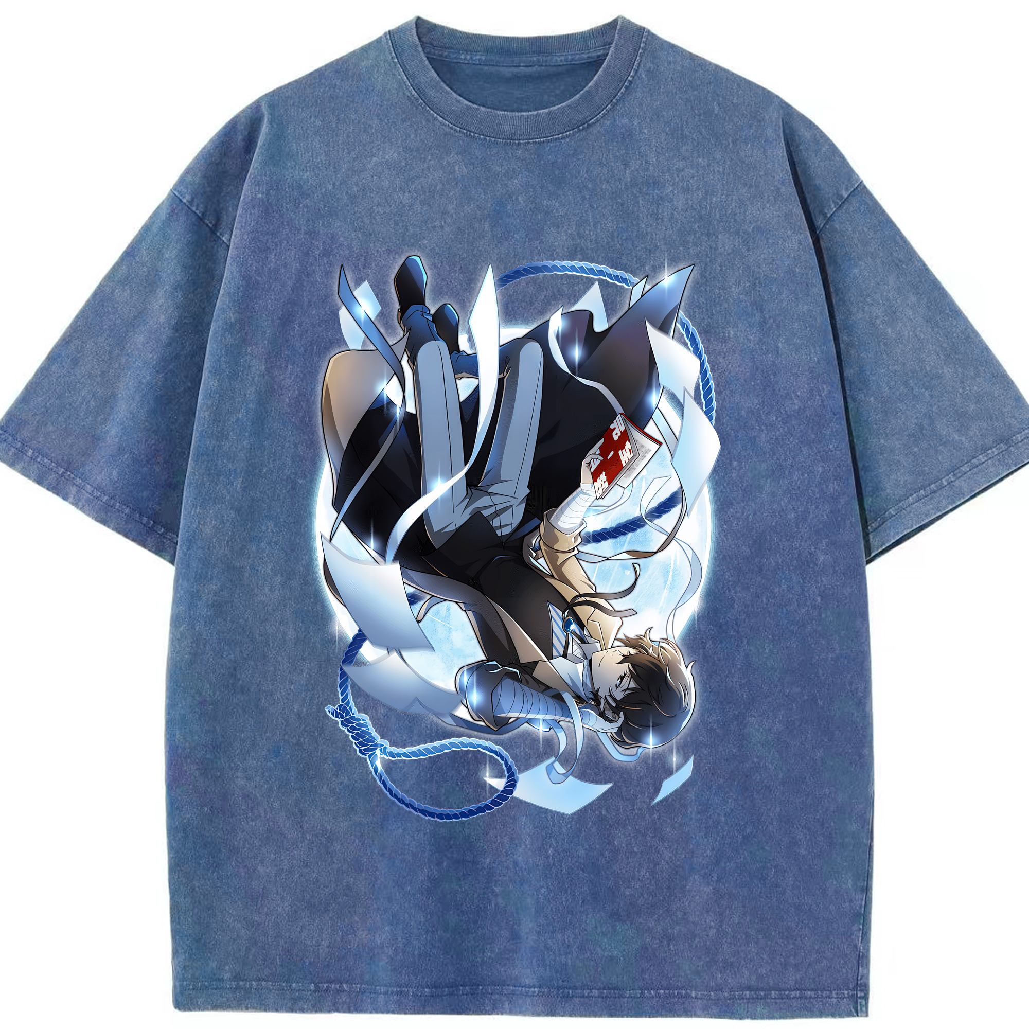 （画像用） 文豪ストレイドッグス Bungo Stray Dogs 綿100% ヴィンテージ風 半袖Tシャツ（フロントプリント）