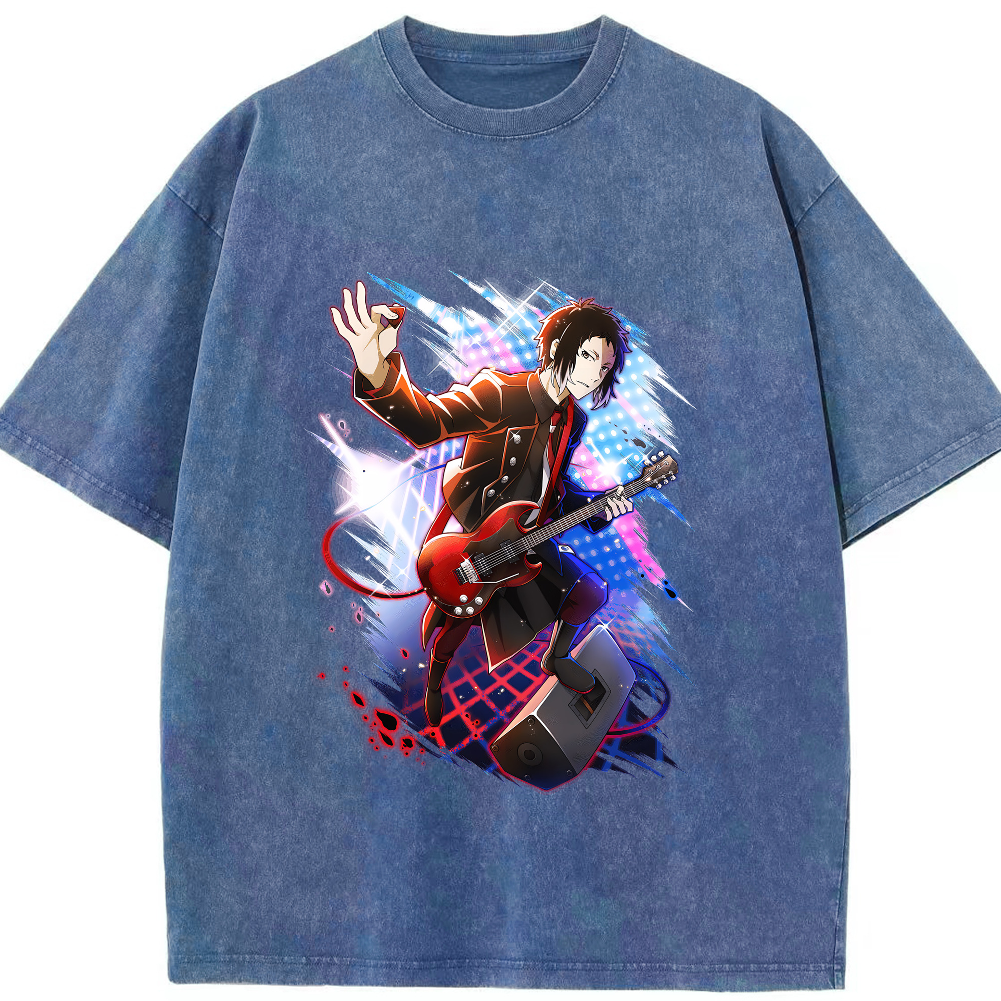 （画像用） 文豪ストレイドッグス Bungo Stray Dogs 綿100% ヴィンテージ風 半袖Tシャツ（フロントプリント）