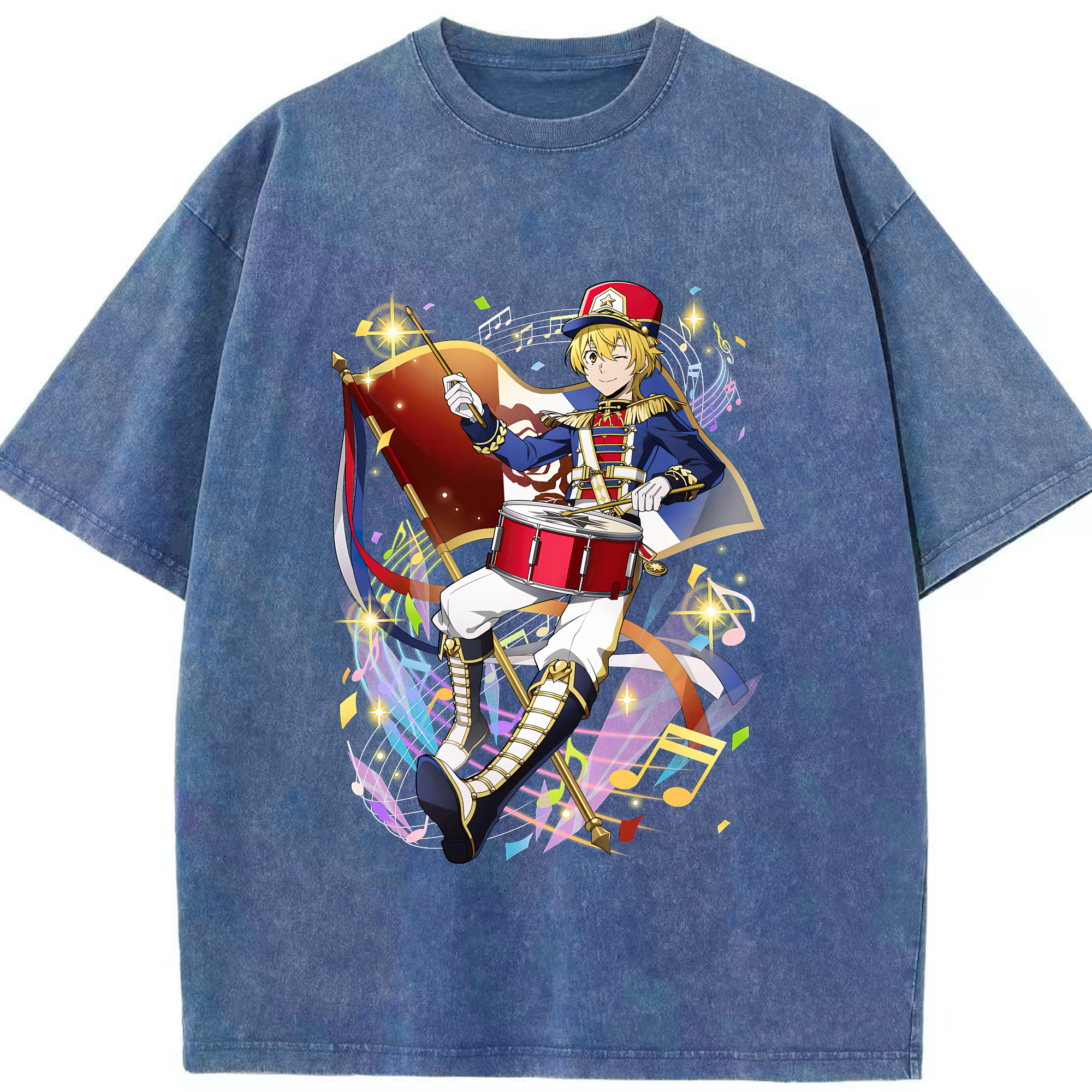 （画像用） 文豪ストレイドッグス Bungo Stray Dogs 綿100% ヴィンテージ風 半袖Tシャツ（フロントプリント）