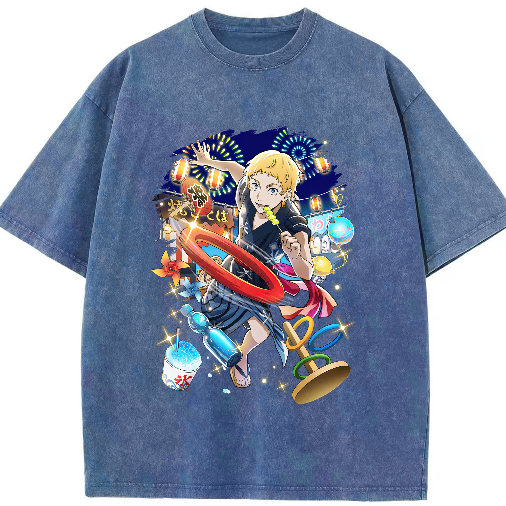 （画像用） 文豪ストレイドッグス Bungo Stray Dogs 綿100% ヴィンテージ風 半袖Tシャツ（フロントプリント）