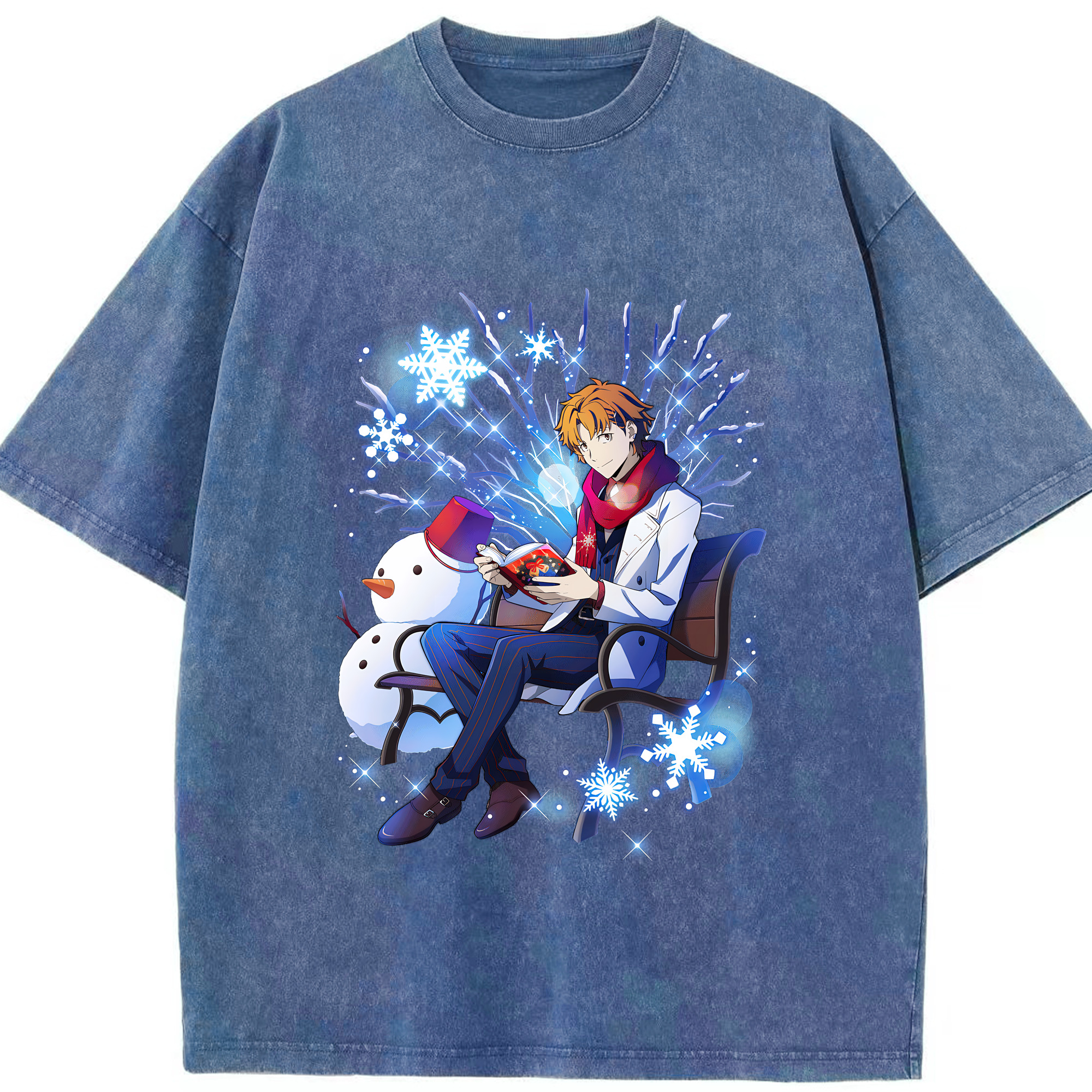 （画像用） 文豪ストレイドッグス Bungo Stray Dogs 綿100% ヴィンテージ風 半袖Tシャツ（フロントプリント）