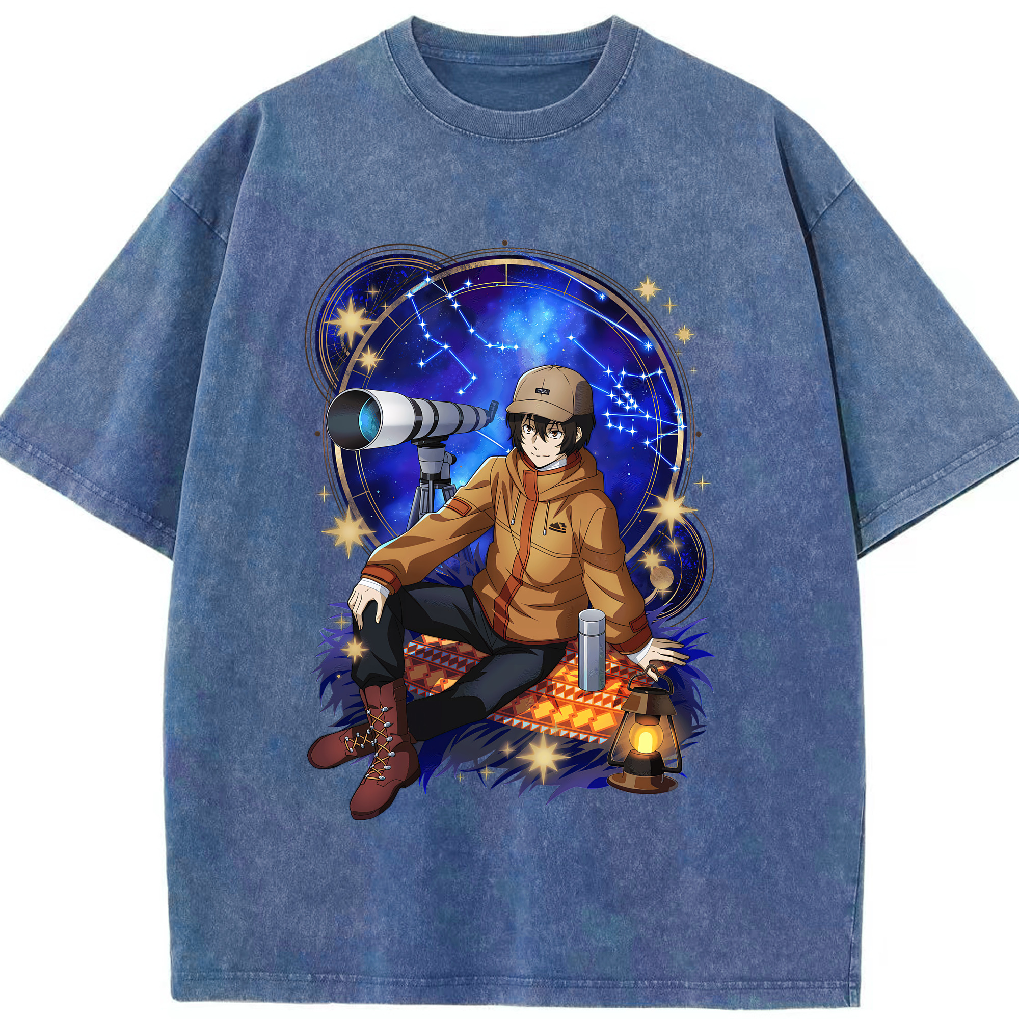 （画像用） 文豪ストレイドッグス Bungo Stray Dogs 綿100% ヴィンテージ風 半袖Tシャツ（フロントプリント）