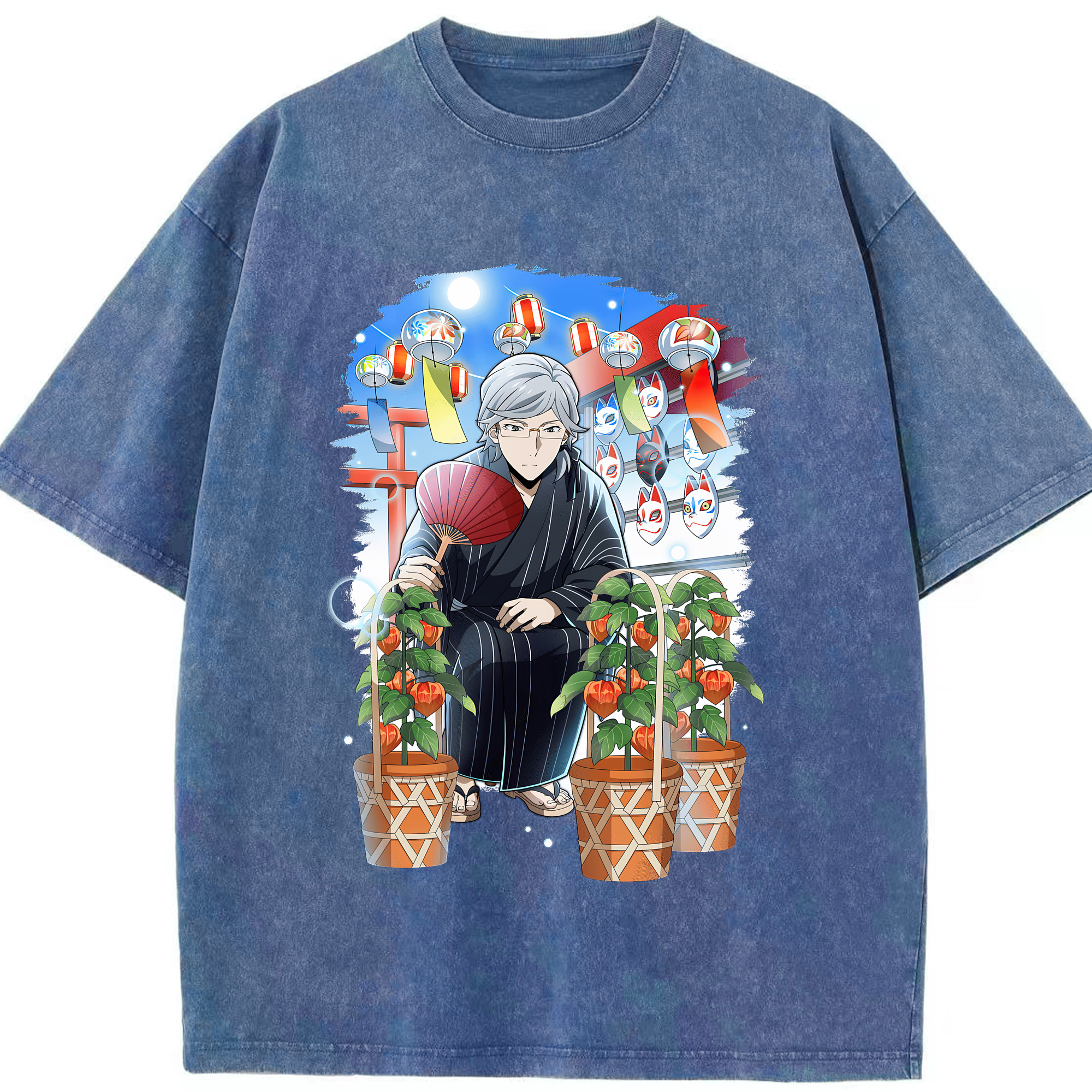 （画像用） 文豪ストレイドッグス Bungo Stray Dogs 綿100% ヴィンテージ風 半袖Tシャツ（フロントプリント）