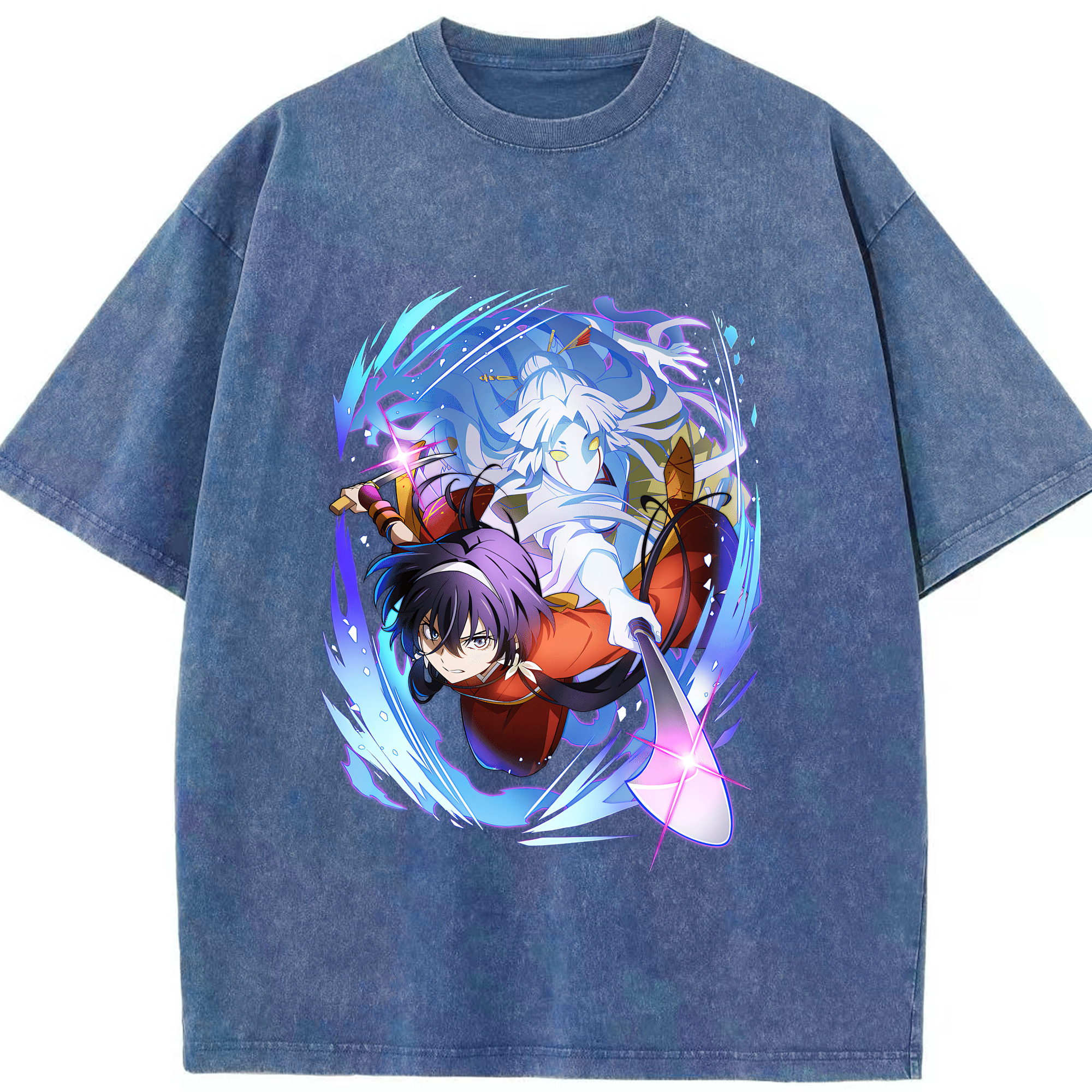 （画像用） 文豪ストレイドッグス Bungo Stray Dogs 綿100% ヴィンテージ風 半袖Tシャツ（フロントプリント）